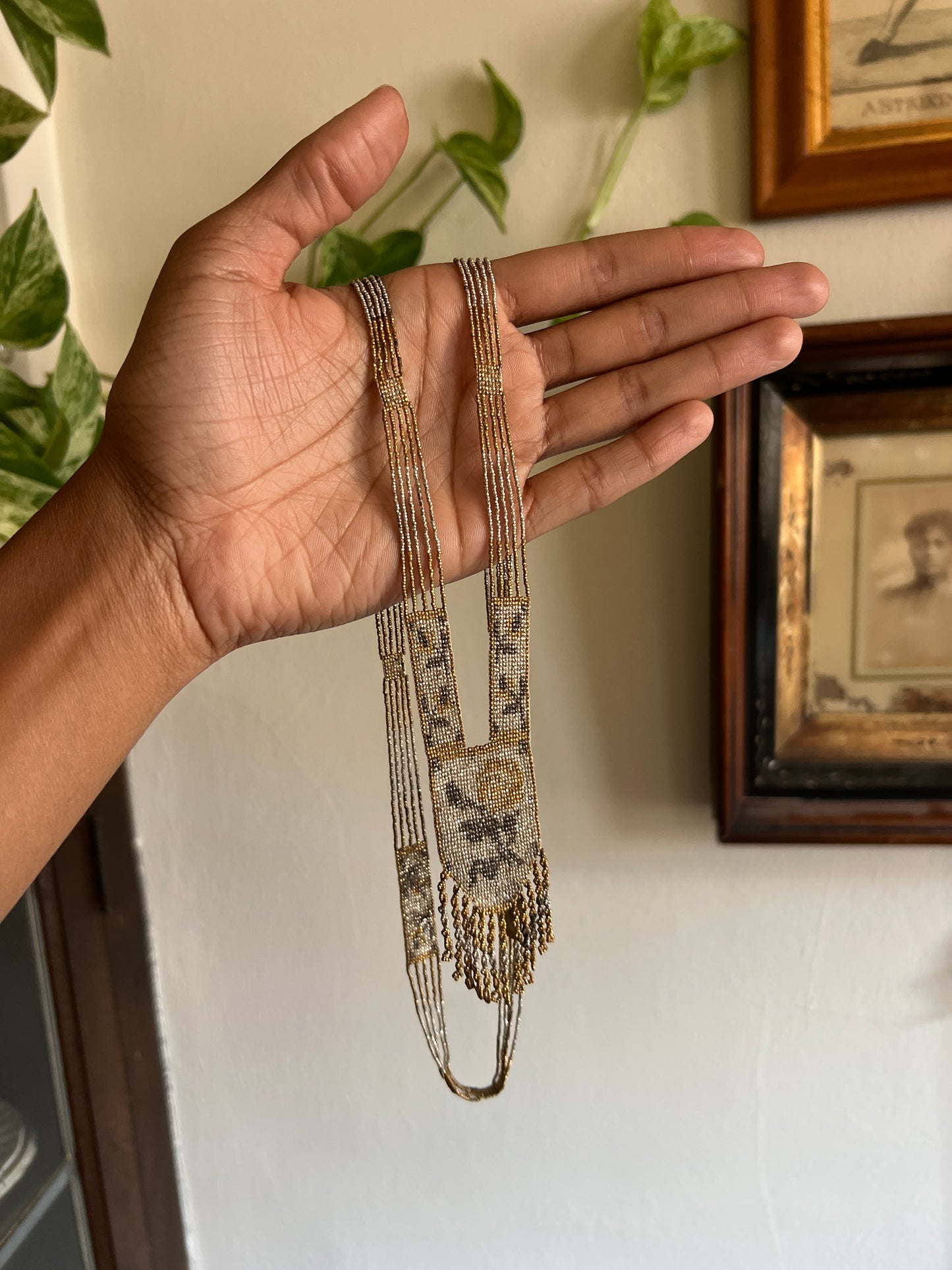 1920s Beaded Flapper Necklace