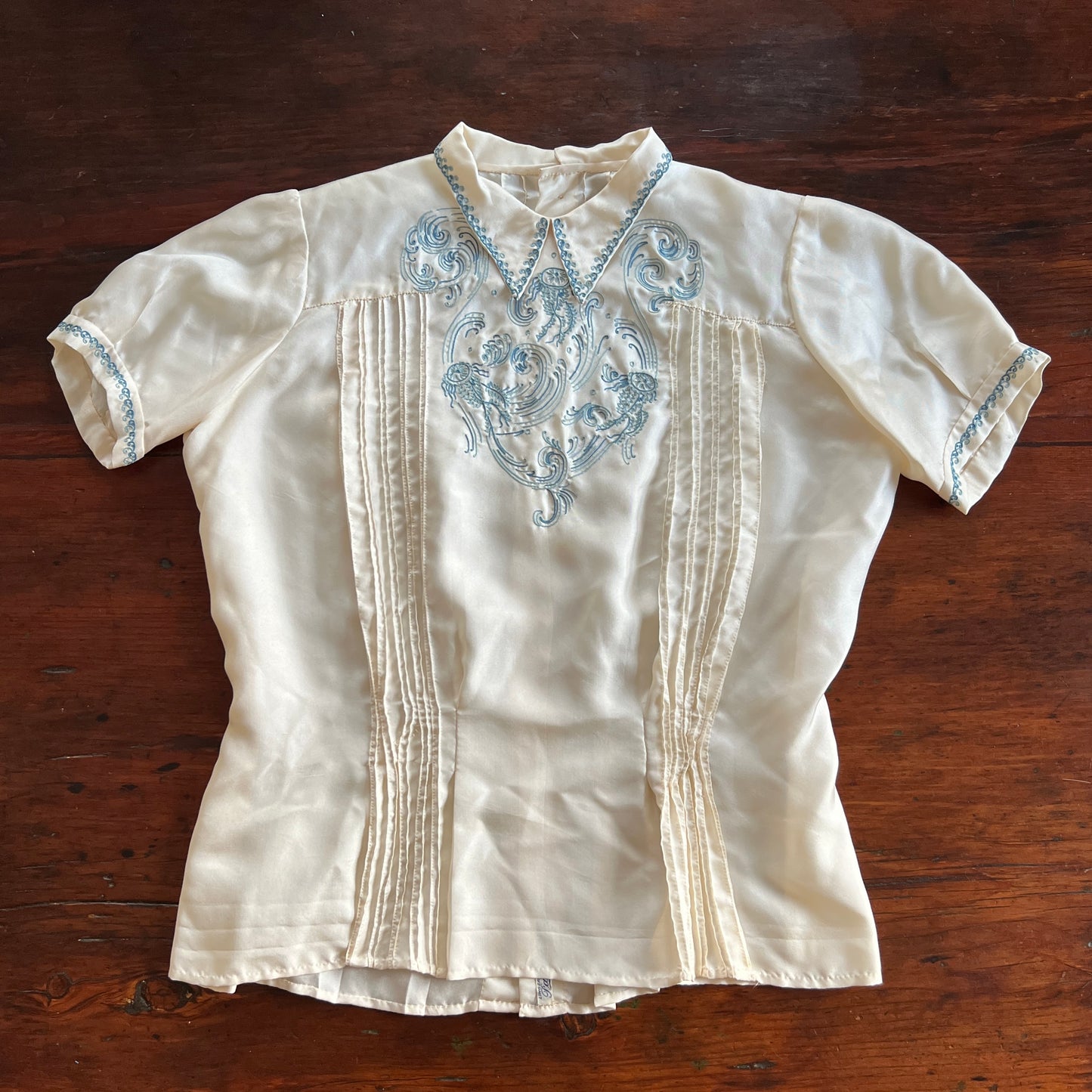 30s/40s French Embroidered Blouse