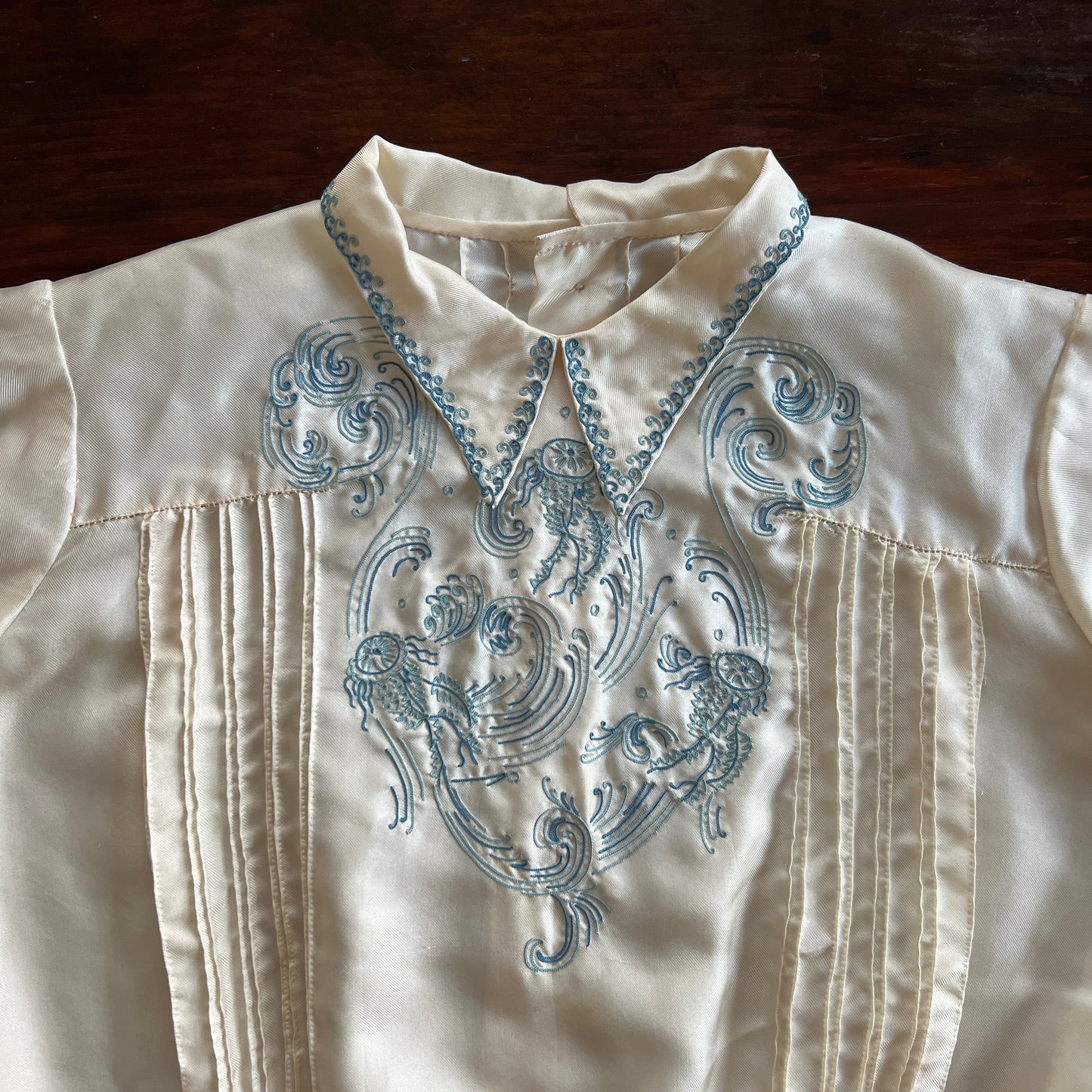 30s/40s French Embroidered Blouse