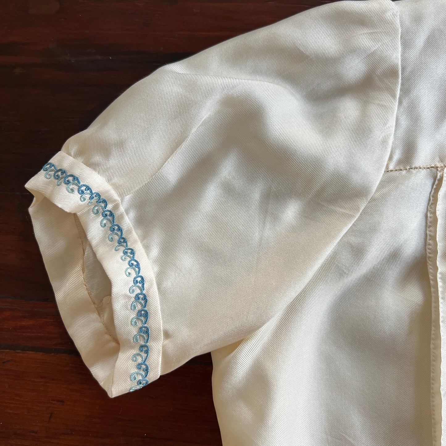 30s/40s French Embroidered Blouse
