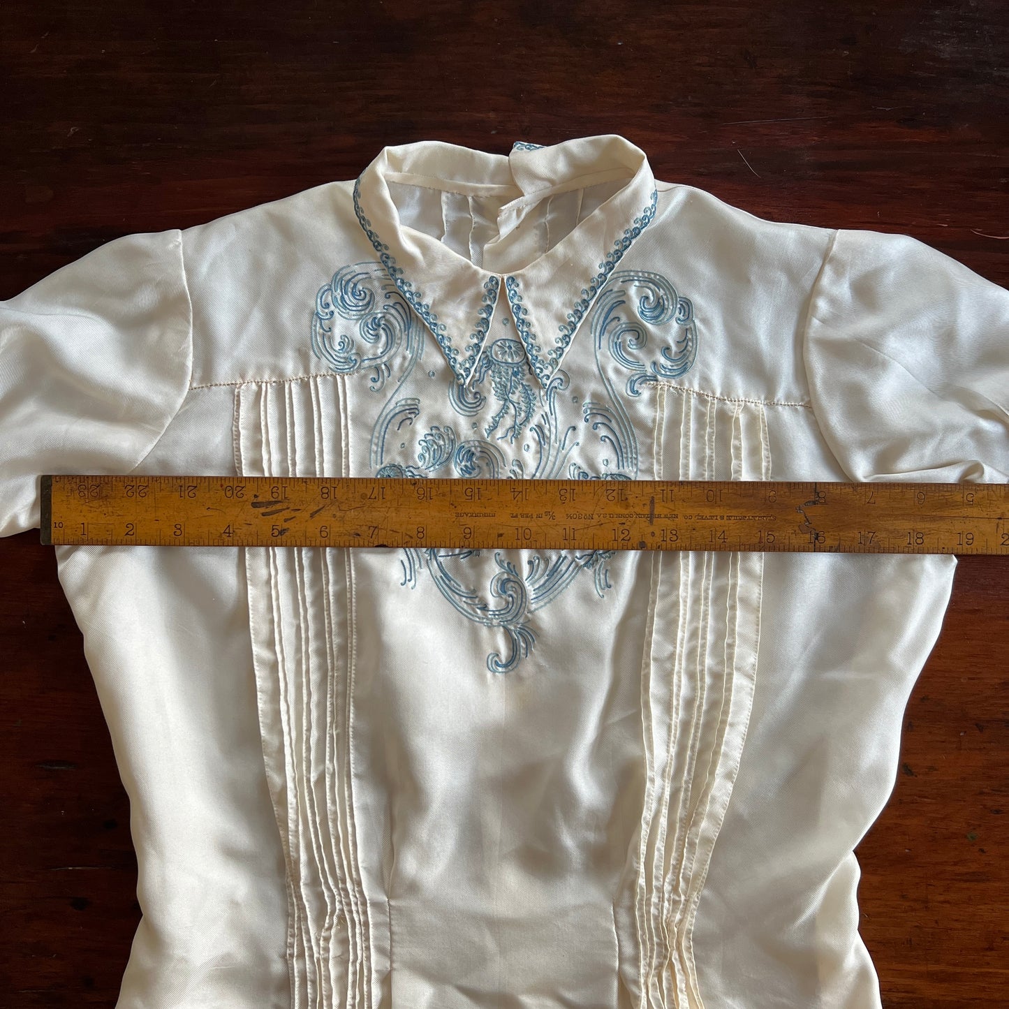 30s/40s French Embroidered Blouse