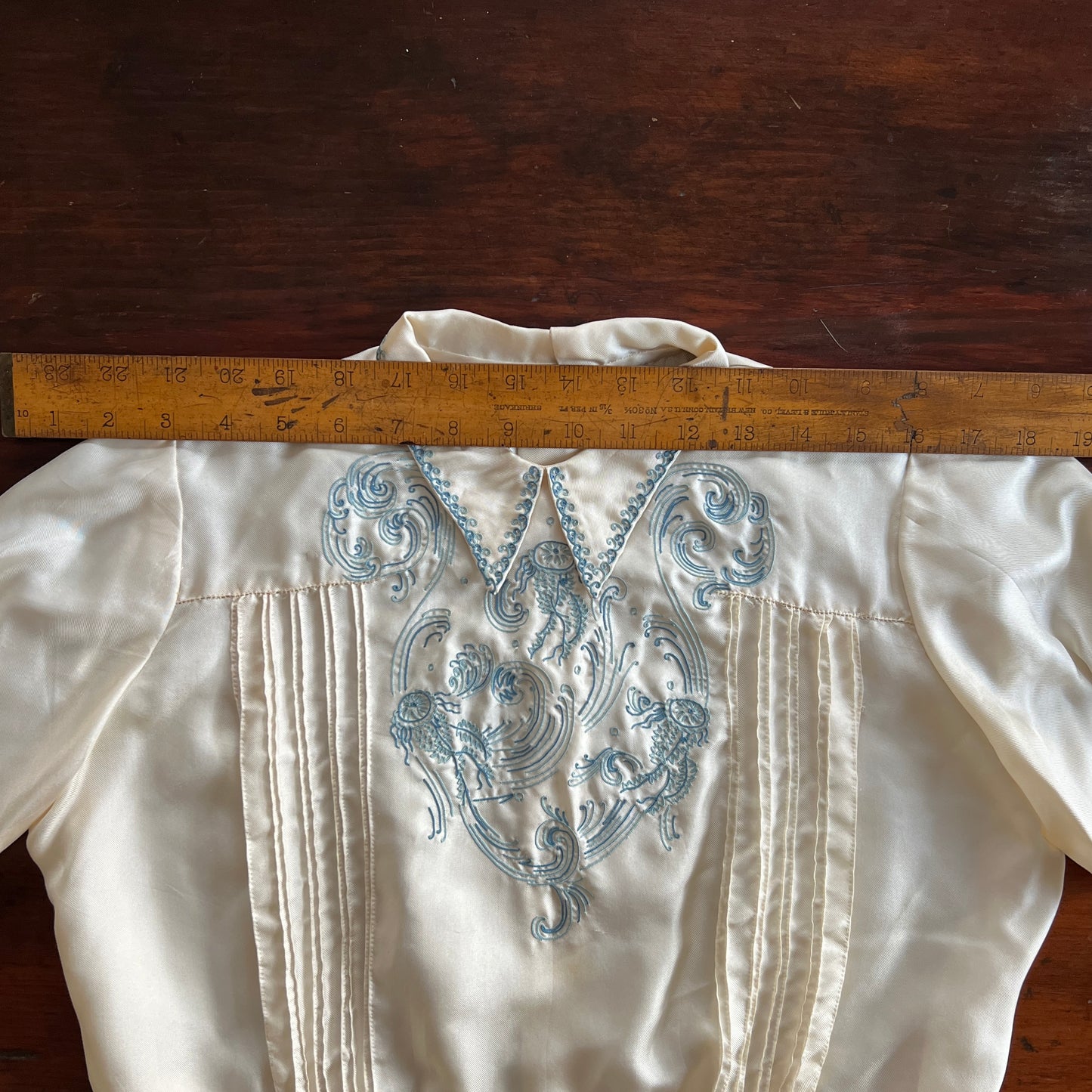 30s/40s French Embroidered Blouse