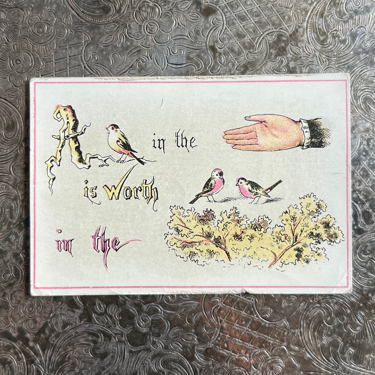 Set of 4 1880s Antique Reebus Trade Cards