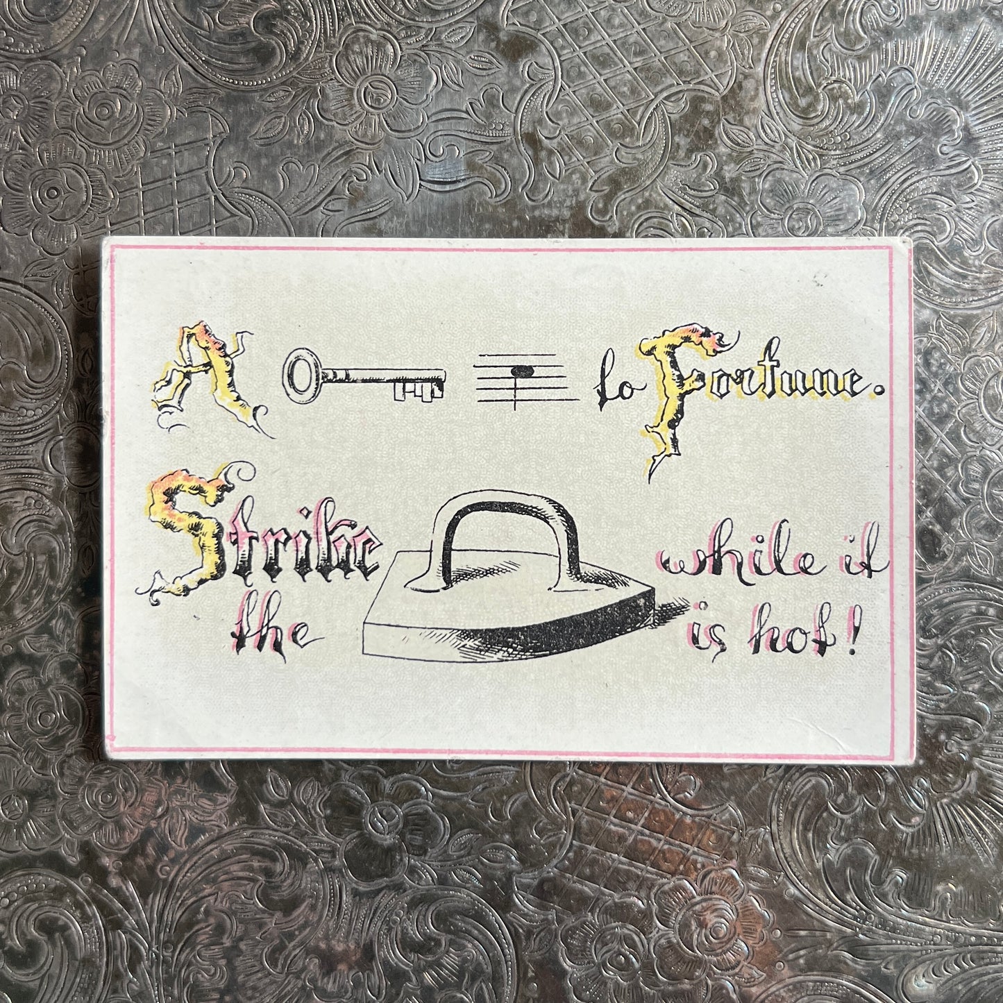 Set of 4 1880s Antique Reebus Trade Cards
