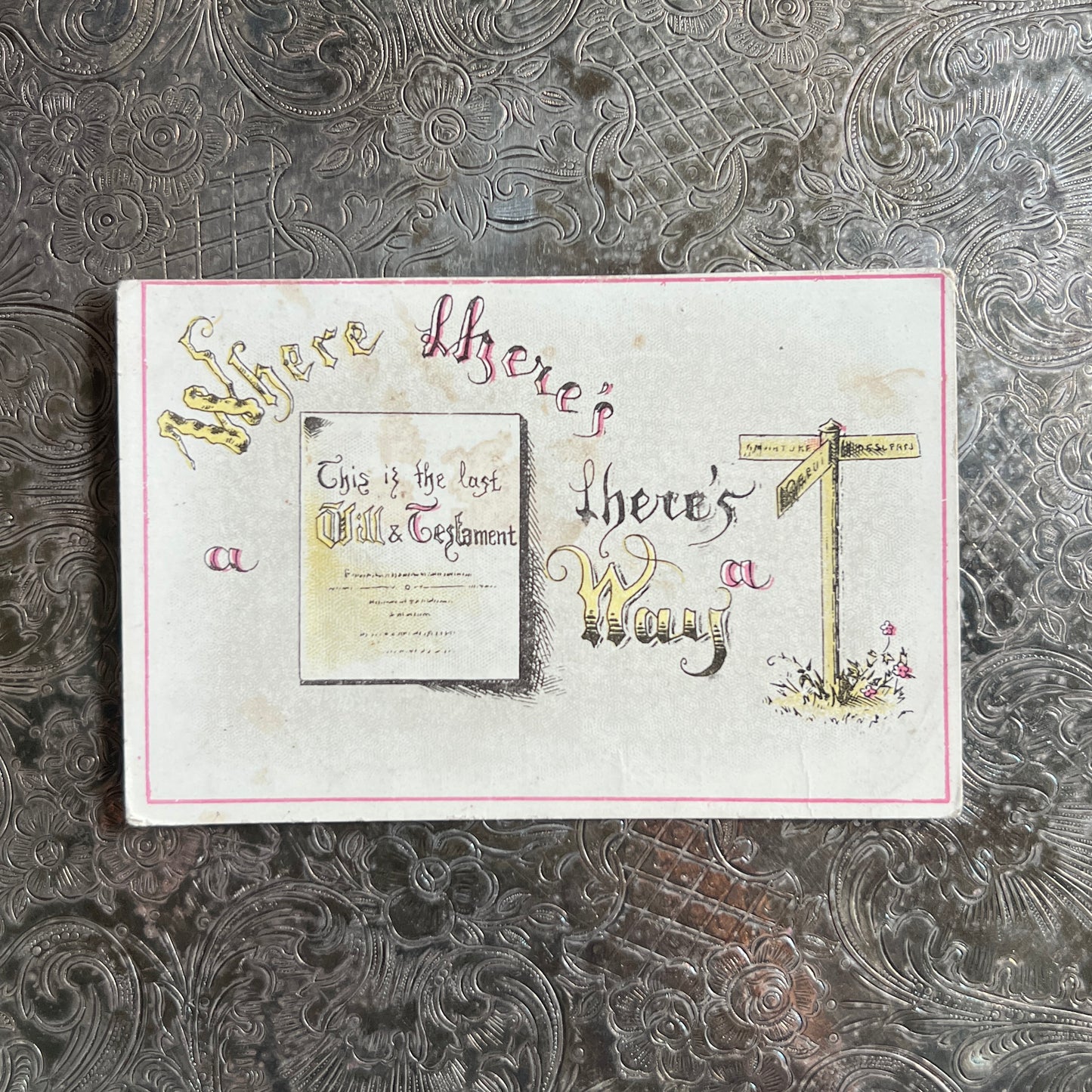 Set of 4 1880s Antique Reebus Trade Cards