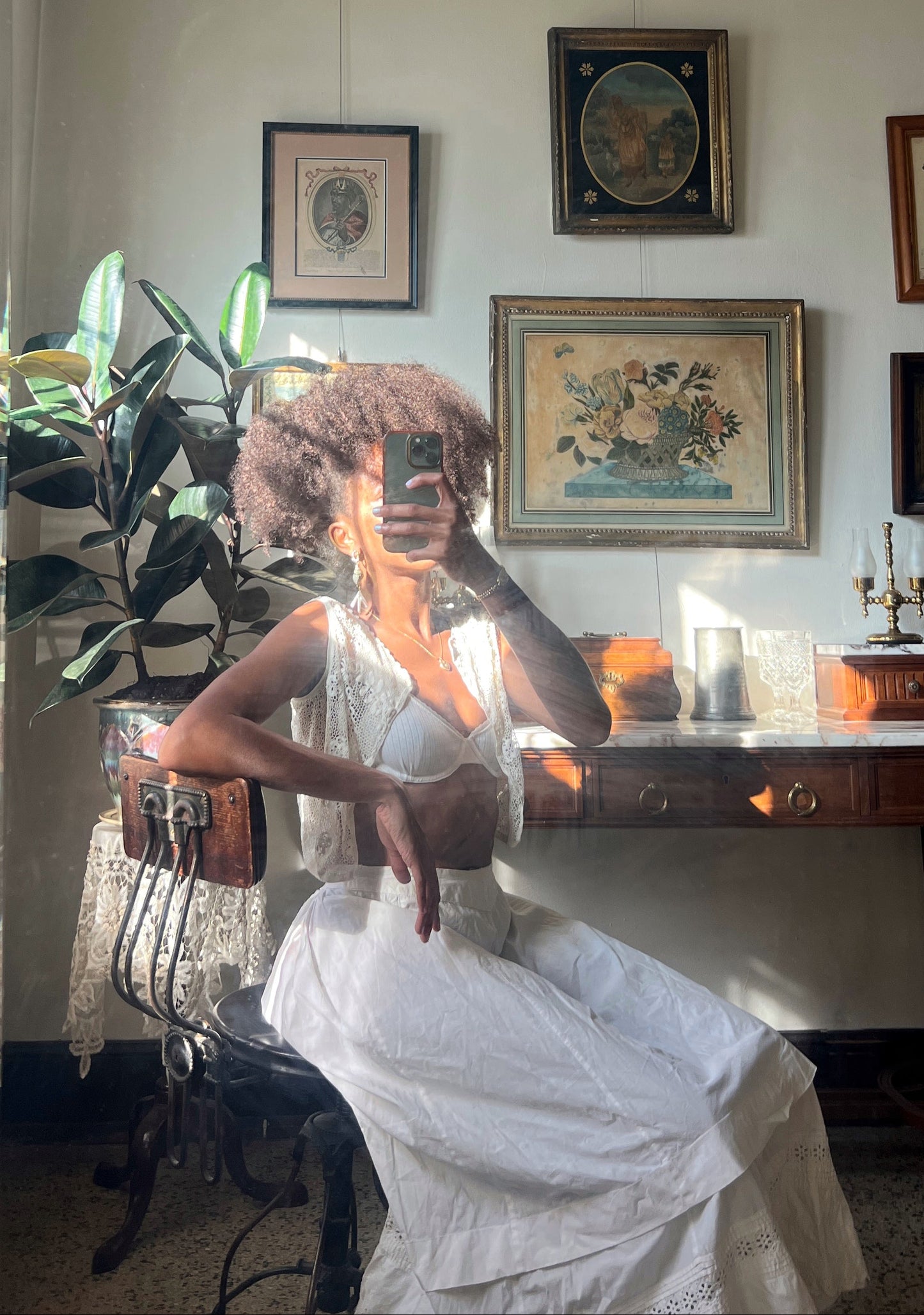 Antique Edwardian-era Irish Crochet Vest