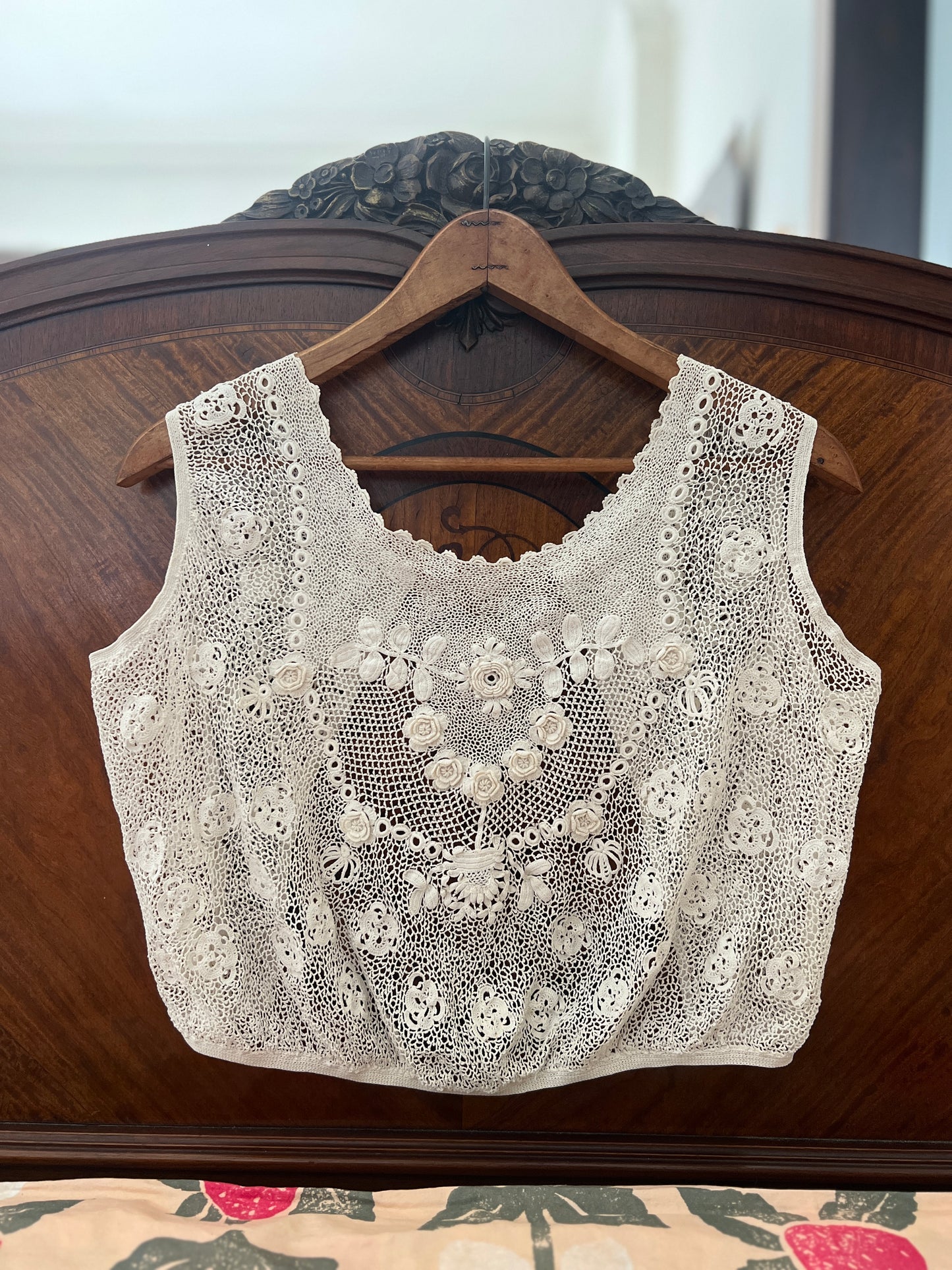 Antique Edwardian-era Irish Crochet Vest