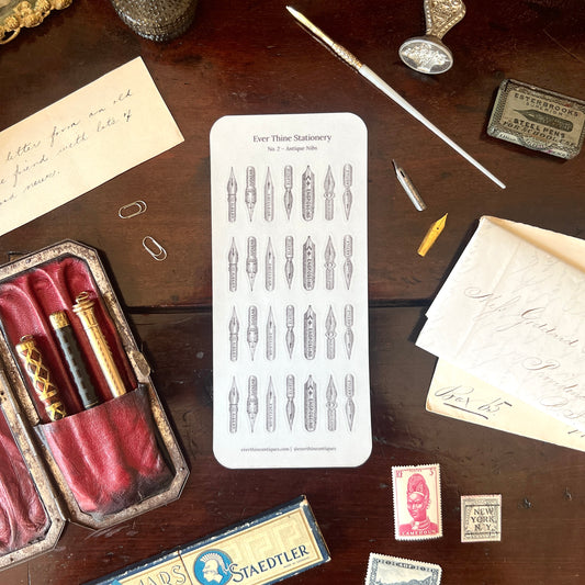 No. 2 - Antique Nibs Sticker Sheet