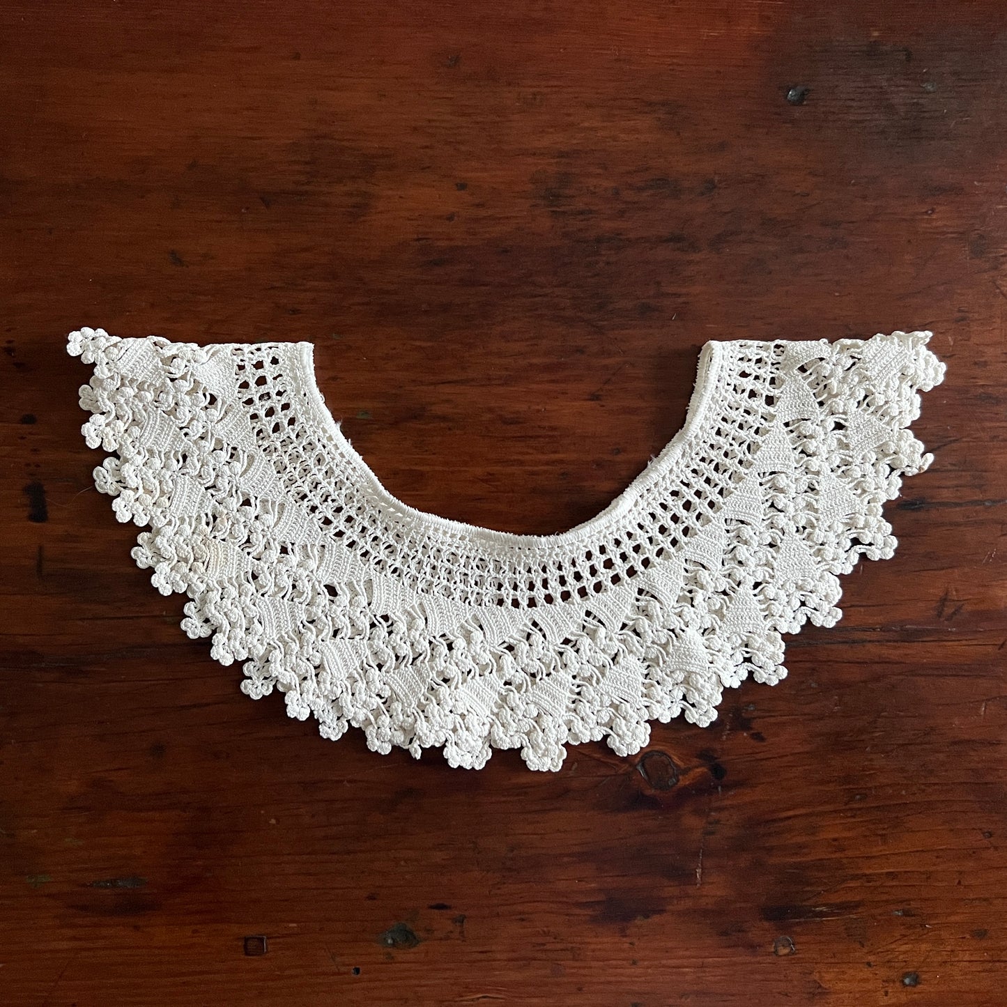 White Crochet Collar