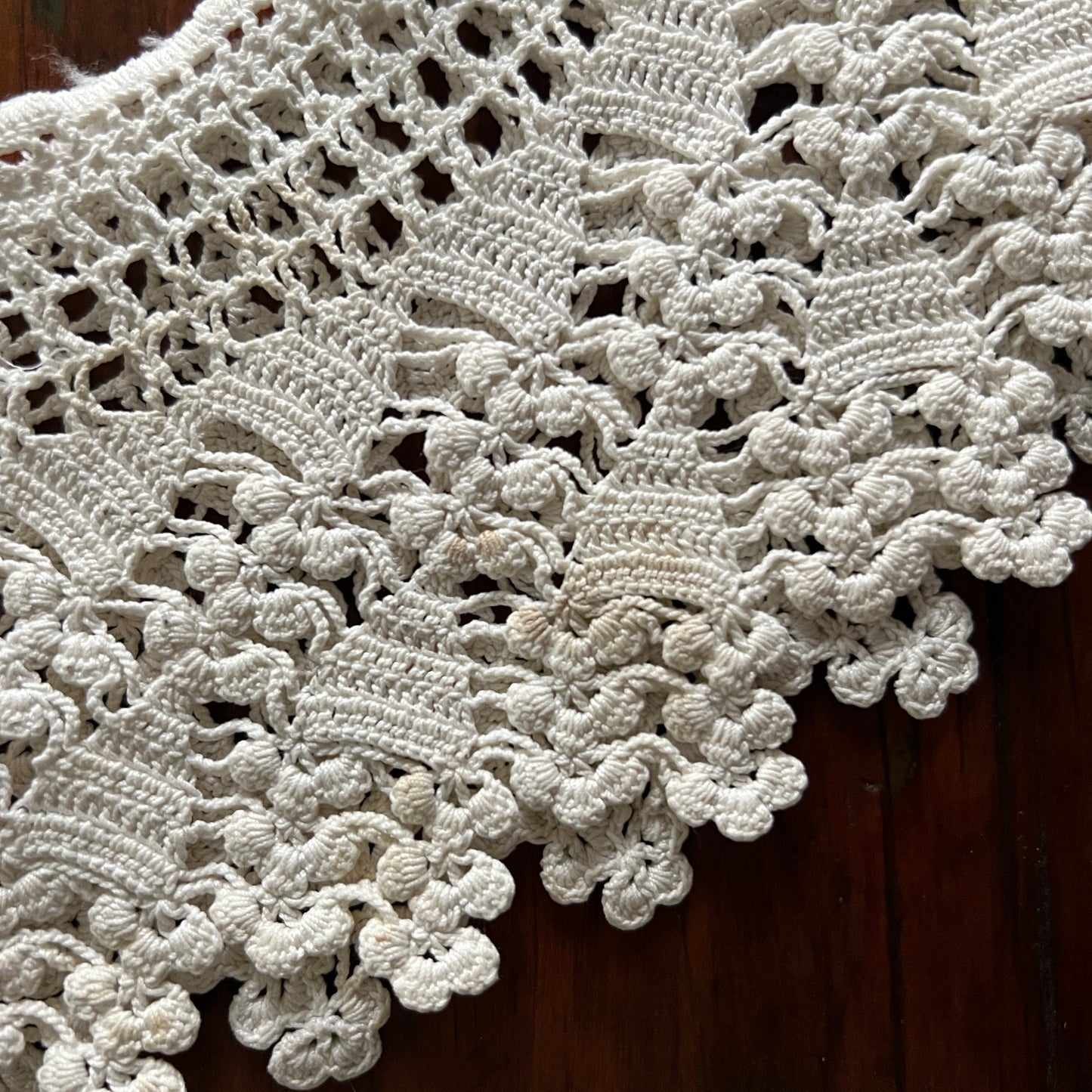 White Crochet Collar