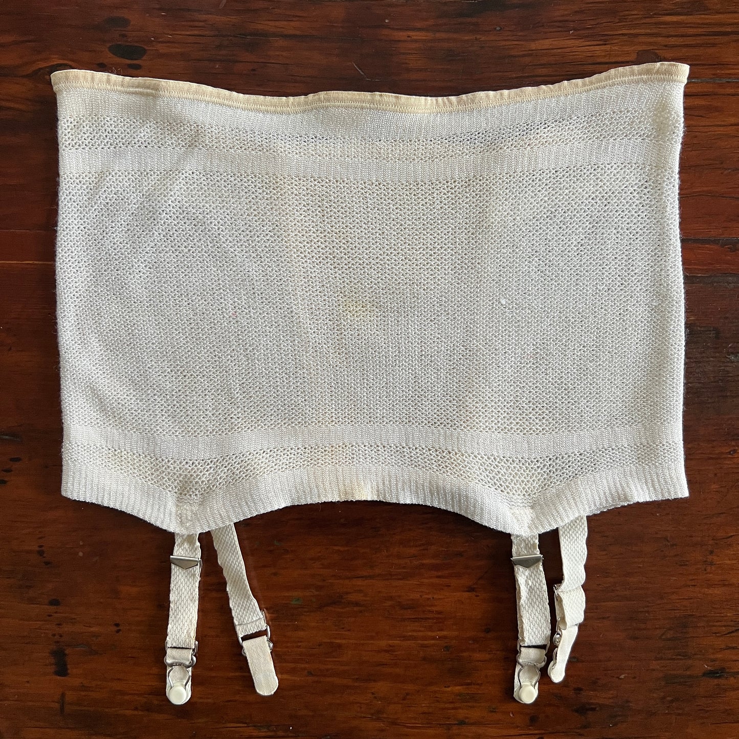 1940's Hollywood Vassarette Knit Girdle Garter - Medium/28"
