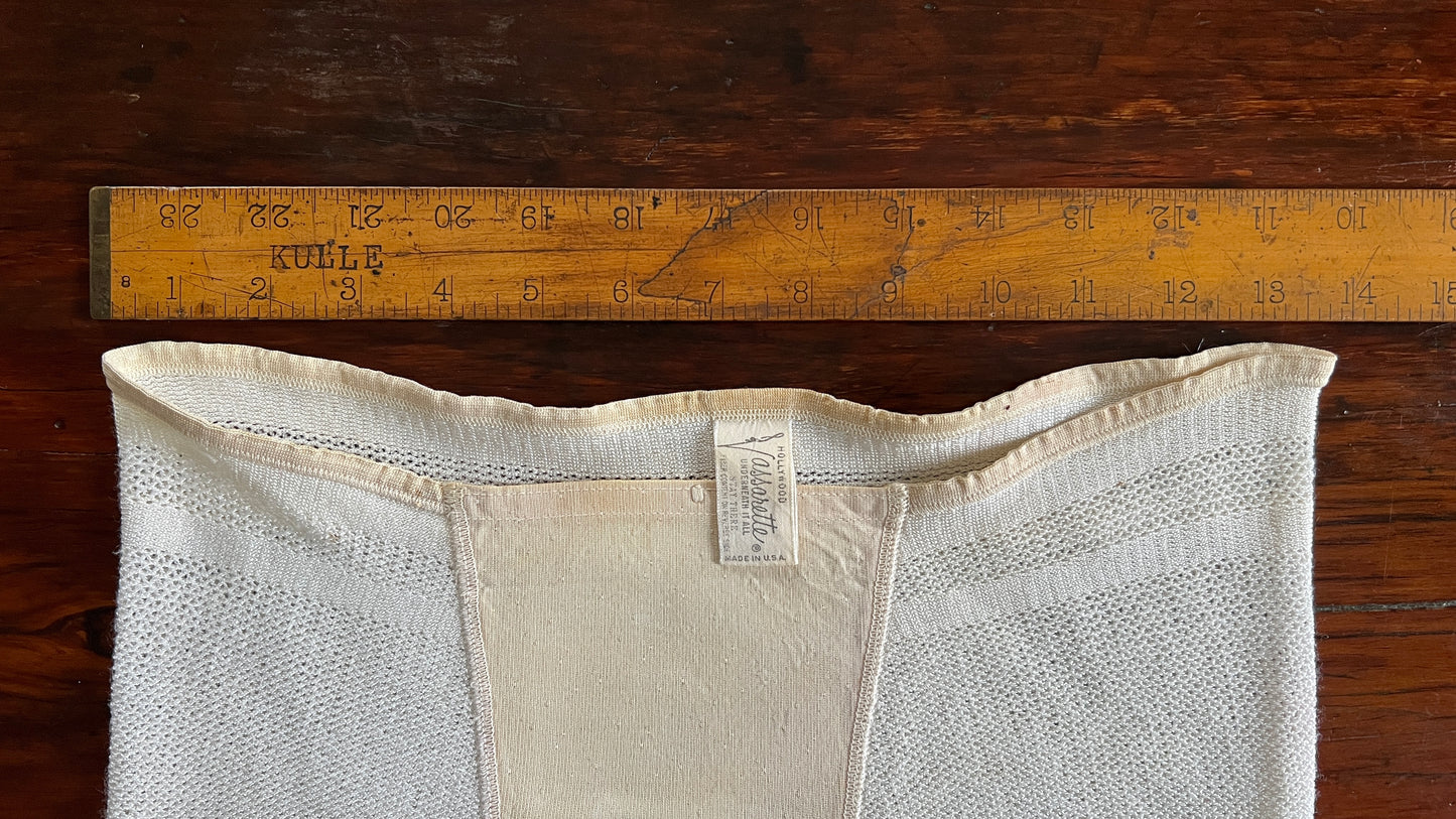1940's Hollywood Vassarette Knit Girdle Garter - Medium/28"
