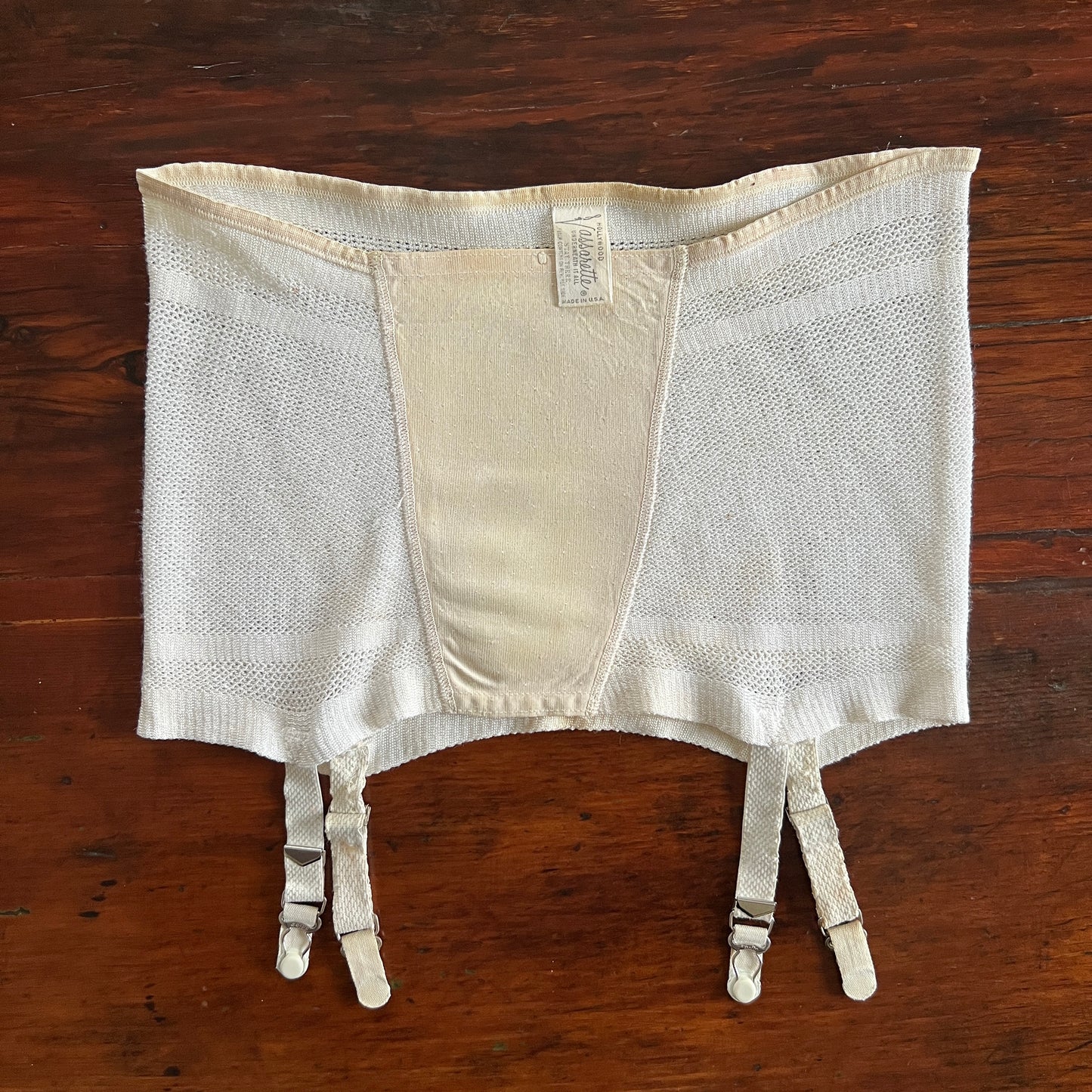 1940's Hollywood Vassarette Knit Girdle Garter - Medium/28"