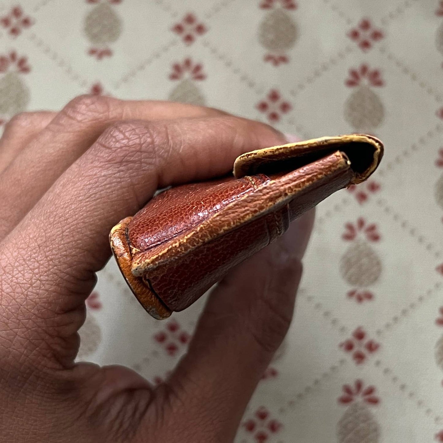 Victorian Leather Novelty Coin Shoe Purse
