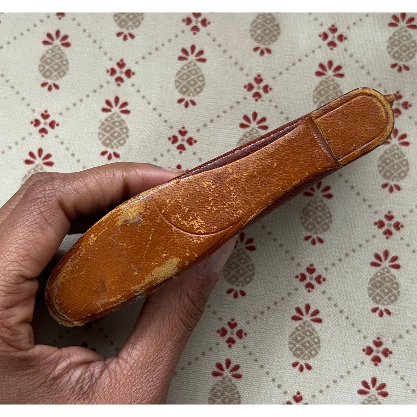Victorian Leather Novelty Coin Shoe Purse