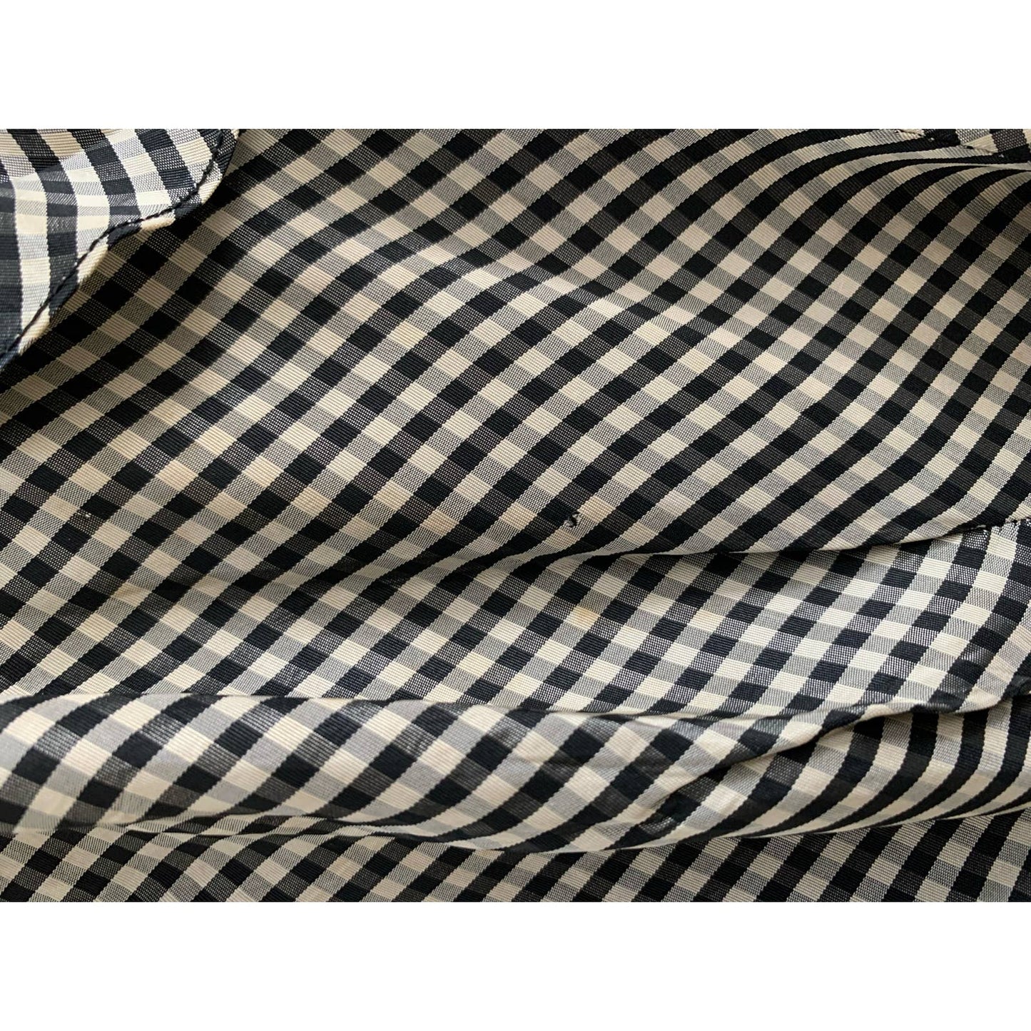 40s Gingham Ruffle Sleeved Dress