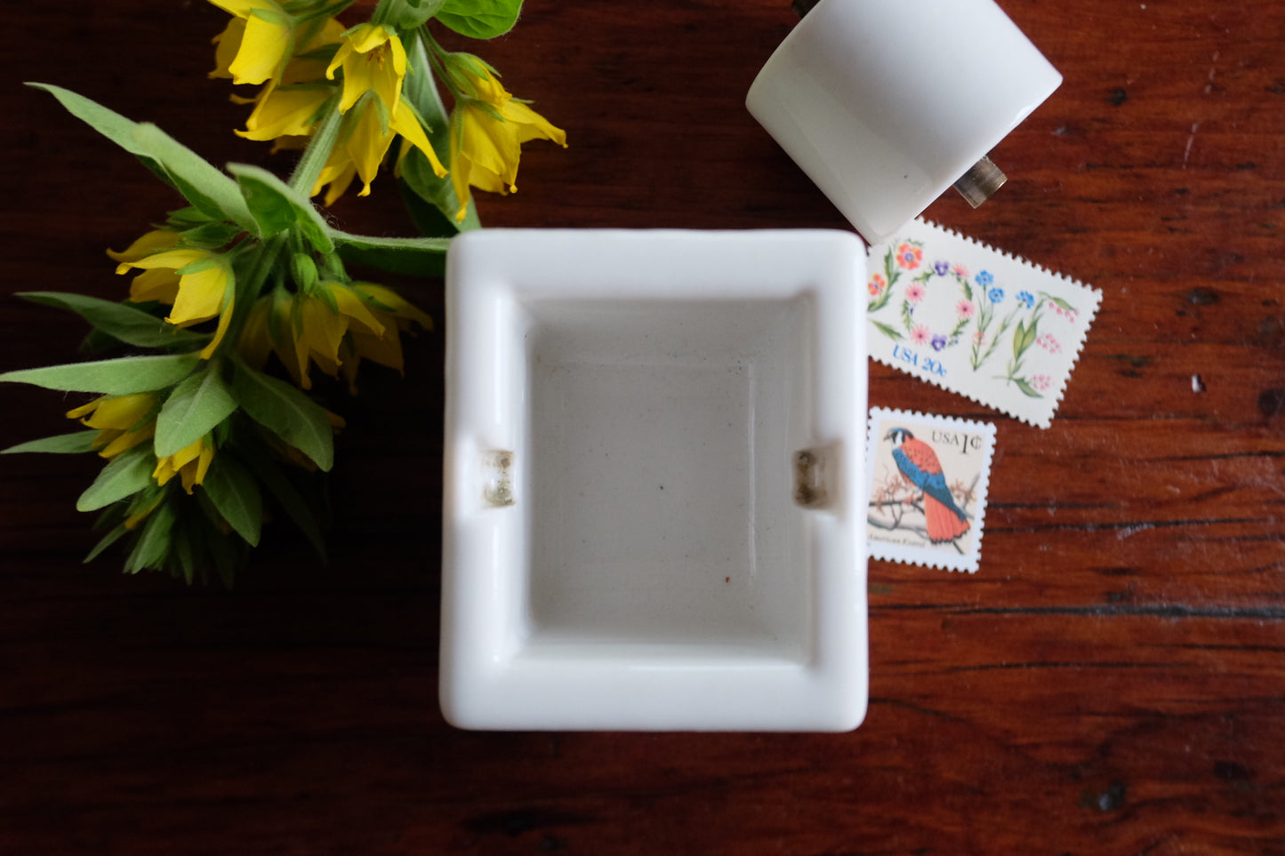 Vintage Sengbusch Porcelain Ideal Stamp Moistener Stamp - Milwaukee, WI