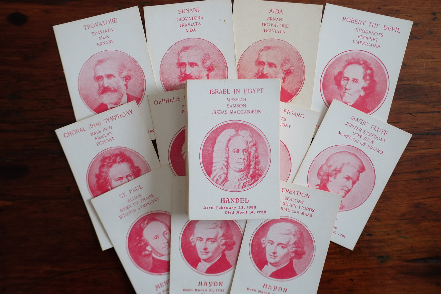 The Great Composers Card Game c. 1912