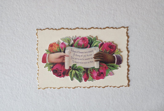 Victorian Calling Card - “A Feast of Flowers”