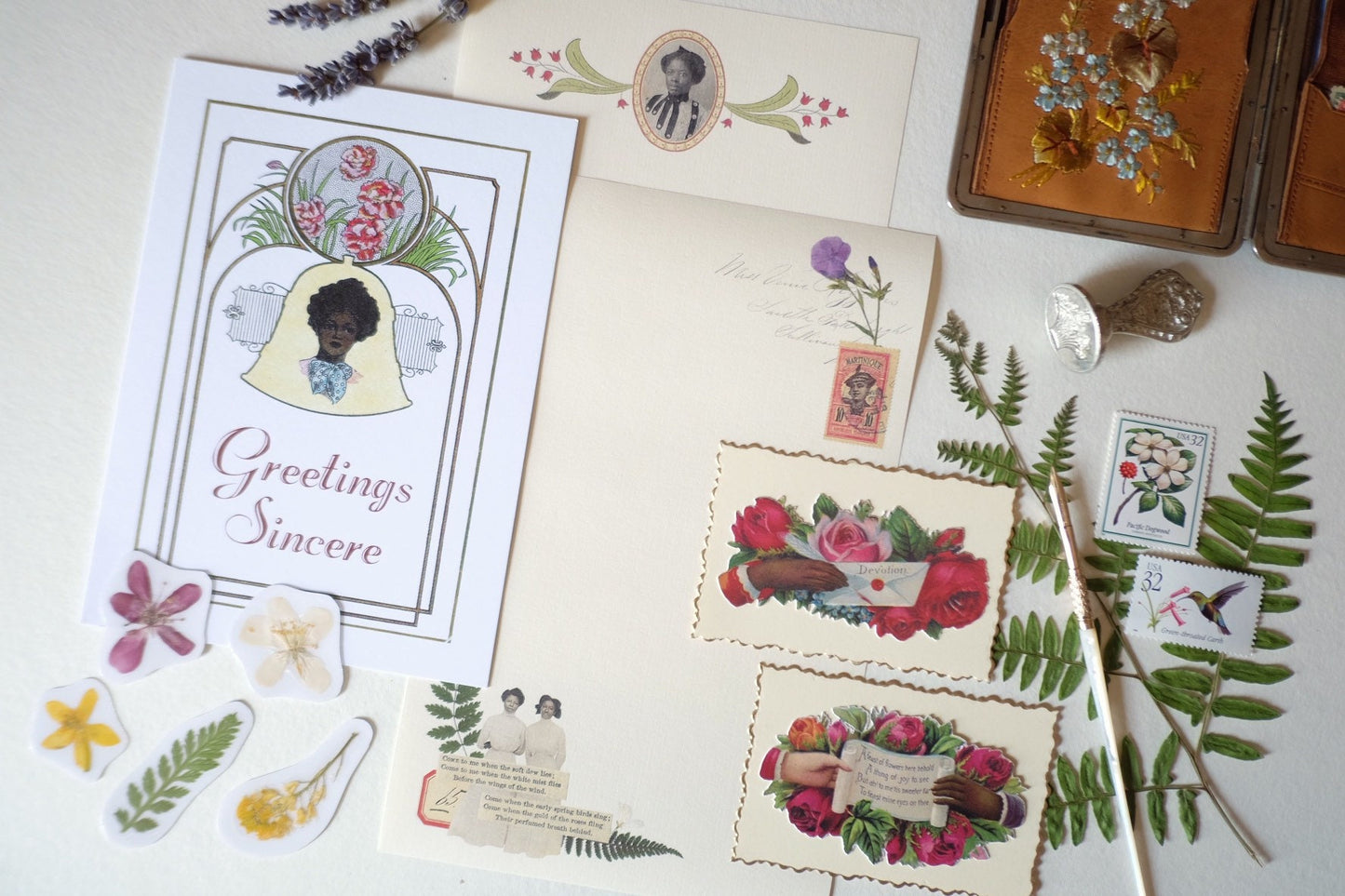 Greetings Sincere - Victorian Greeting Card