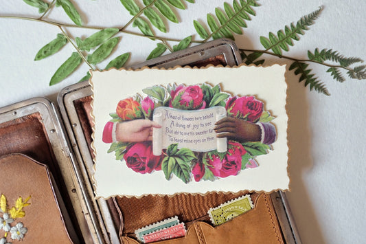 Victorian Calling Card - “A Feast of Flowers”