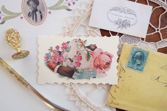 Victorian Calling Card - “Blessings”