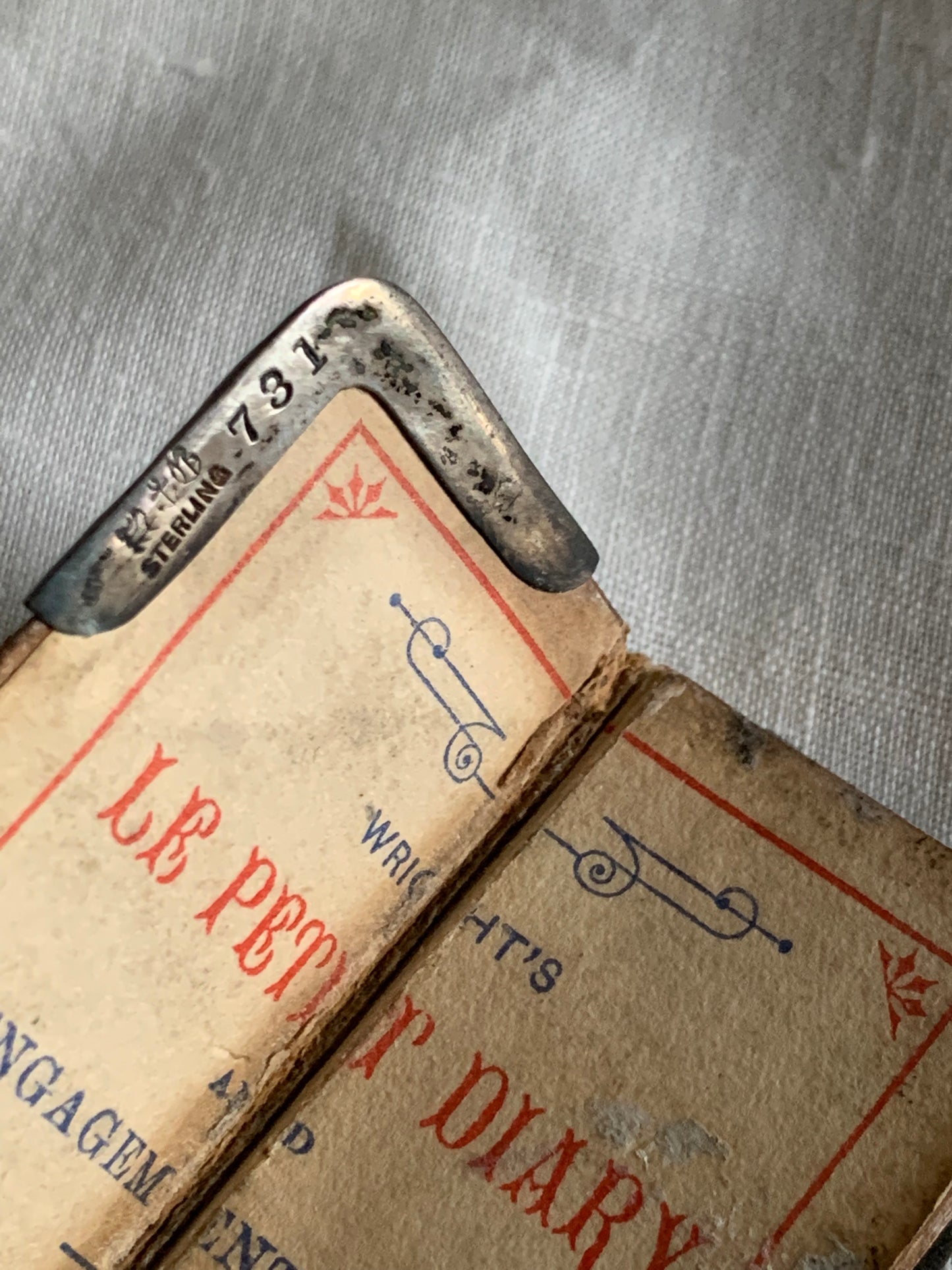 A Victorian Miniature Finger Diary - Wright's Le Petit Diary, 1893