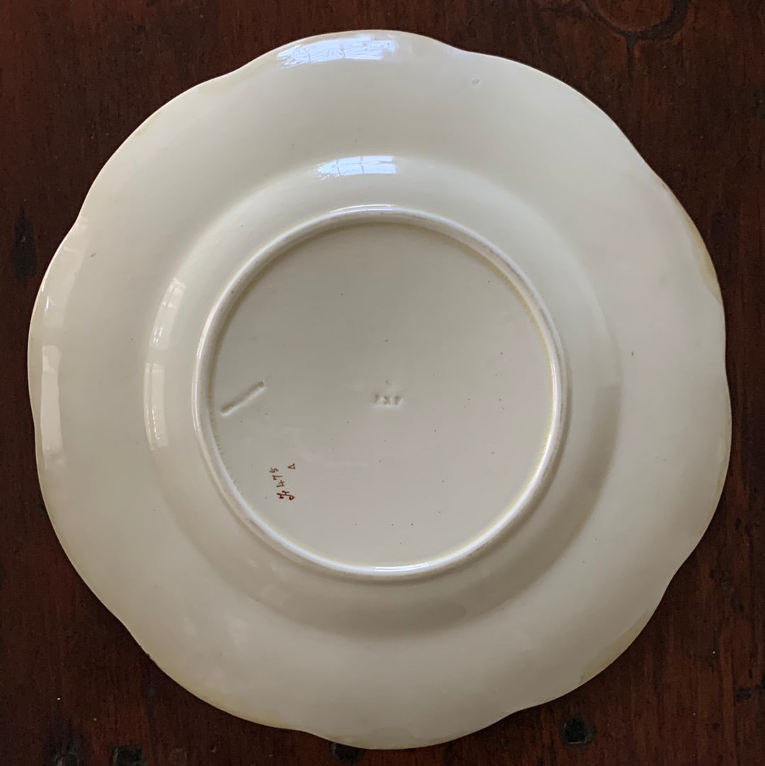 Wedgwood "Gastronomic Homilies" Series Plate c. 1877 - "He that would eat the kernel must crack the nut."