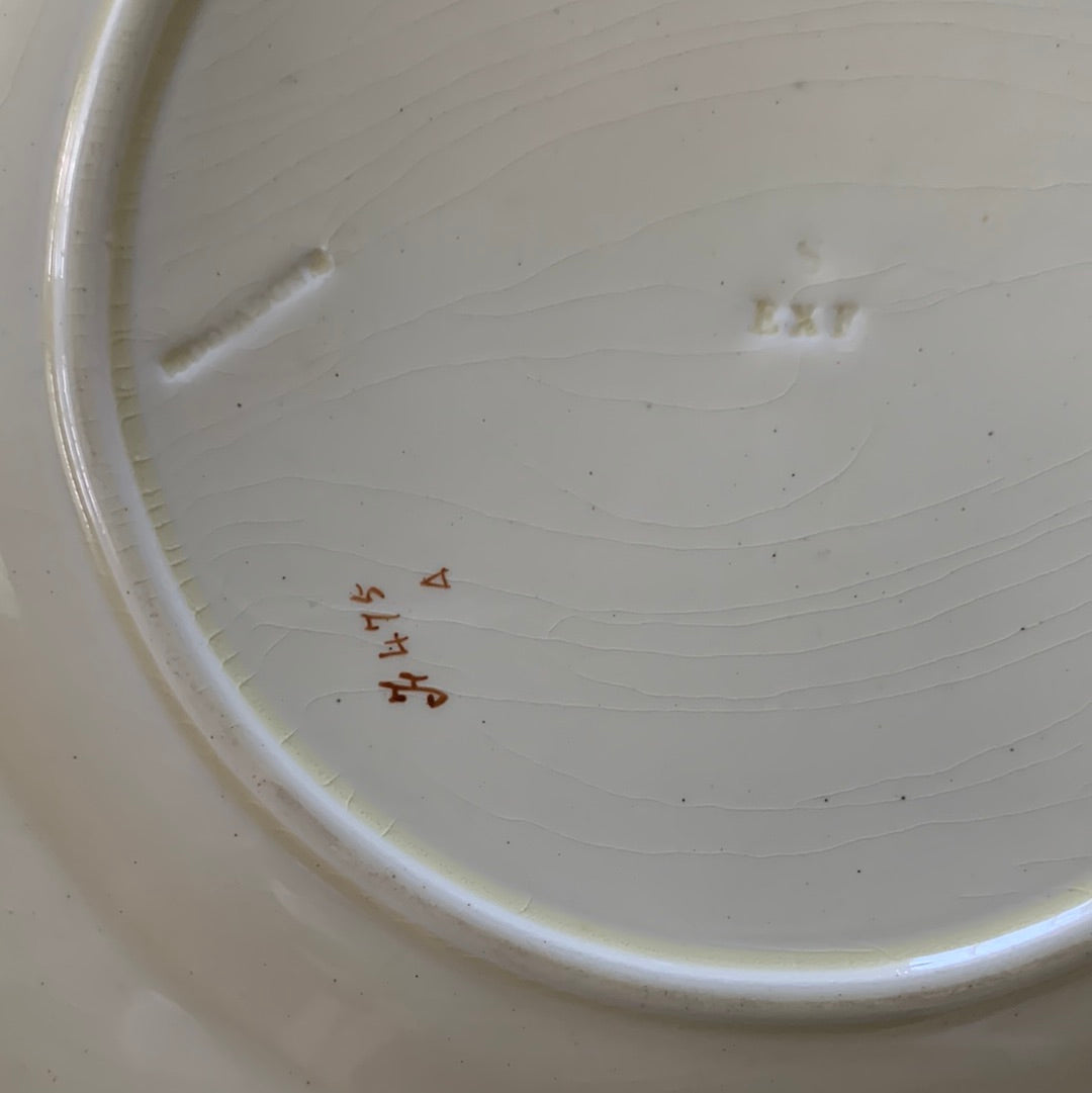Wedgwood "Gastronomic Homilies" Series Plate c. 1877 - "He that would eat the kernel must crack the nut."
