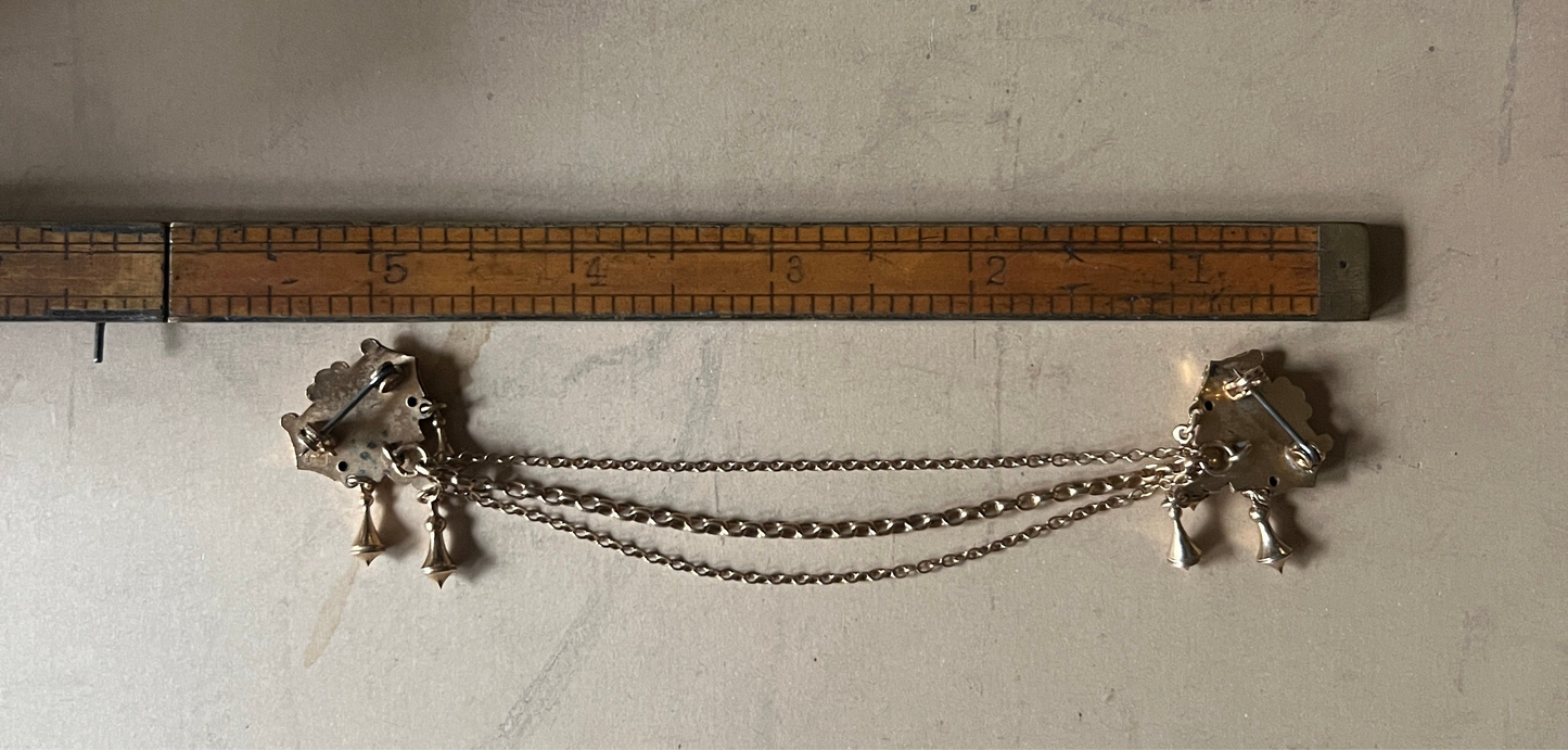 Victorian Chatelaine Collar Brooch