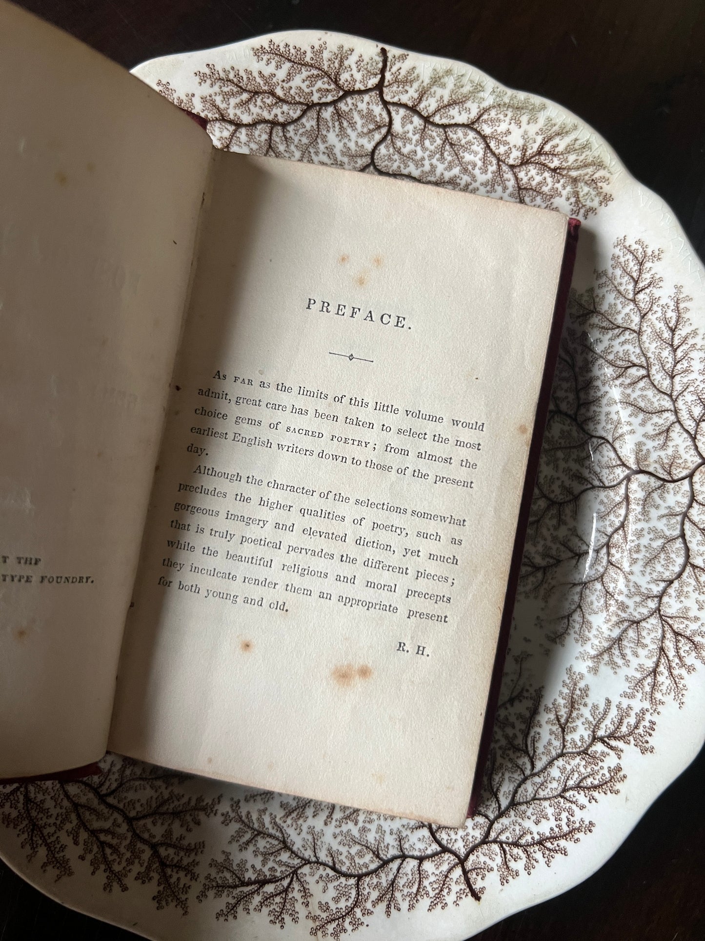 1848 “The Rose Of Sharon” Sacred Poetry Book 4th Edition