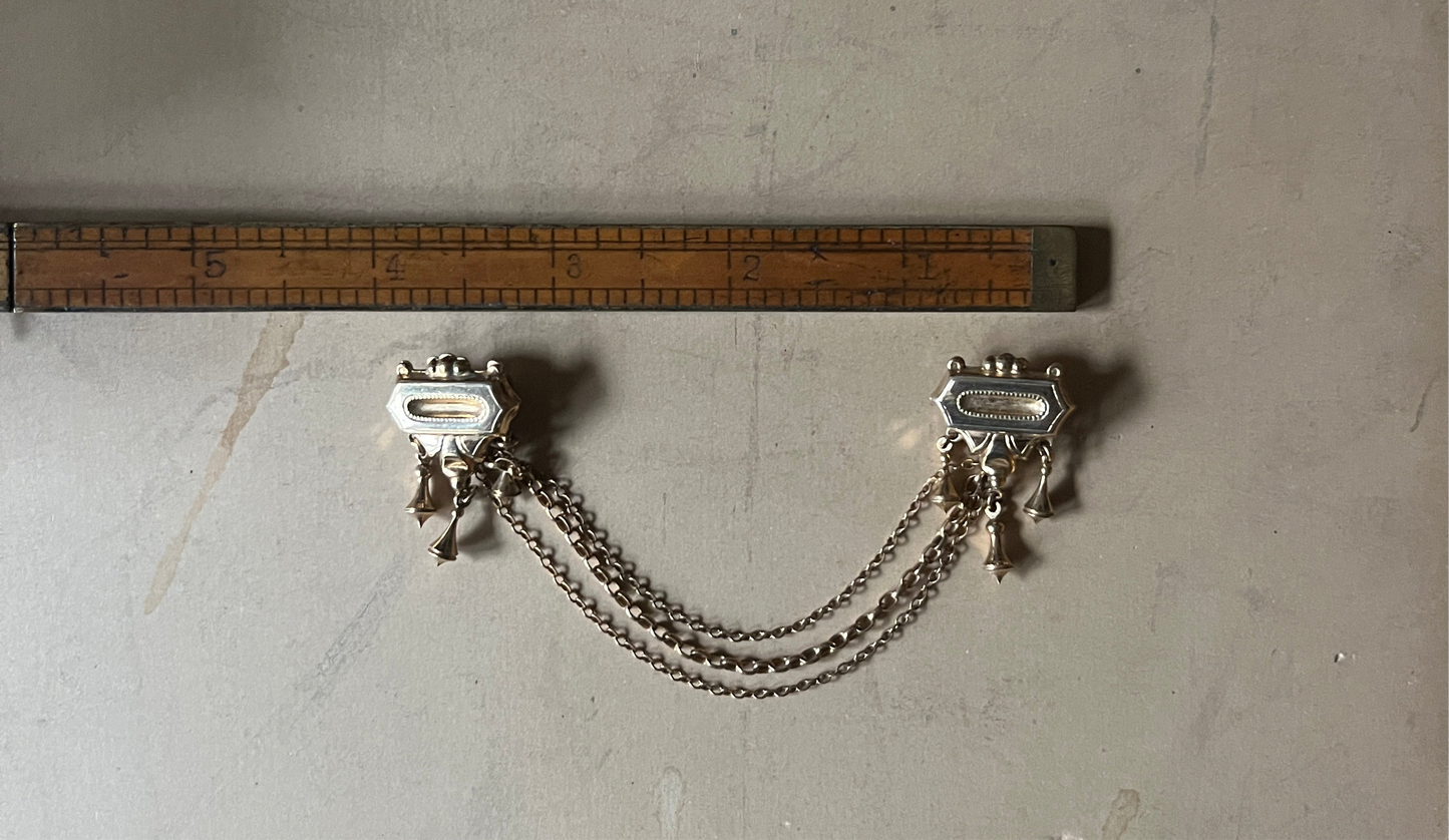 Victorian Chatelaine Collar Brooch