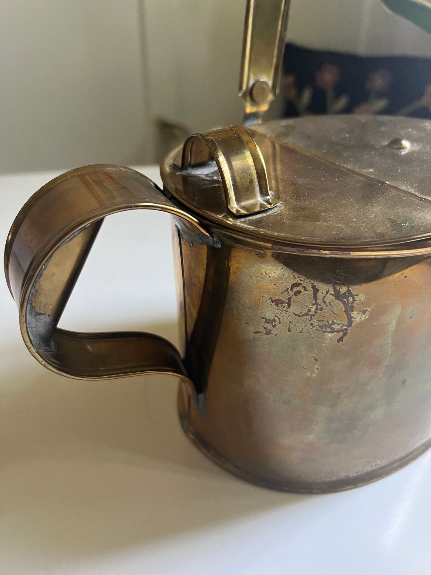 1890s English Brass Watering Can