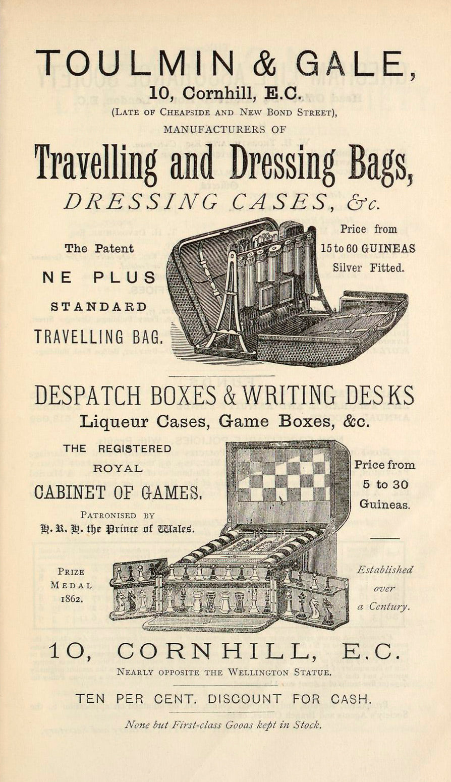 A Victorian Compendium of Games - Toulmin & Gale, London - Game Box