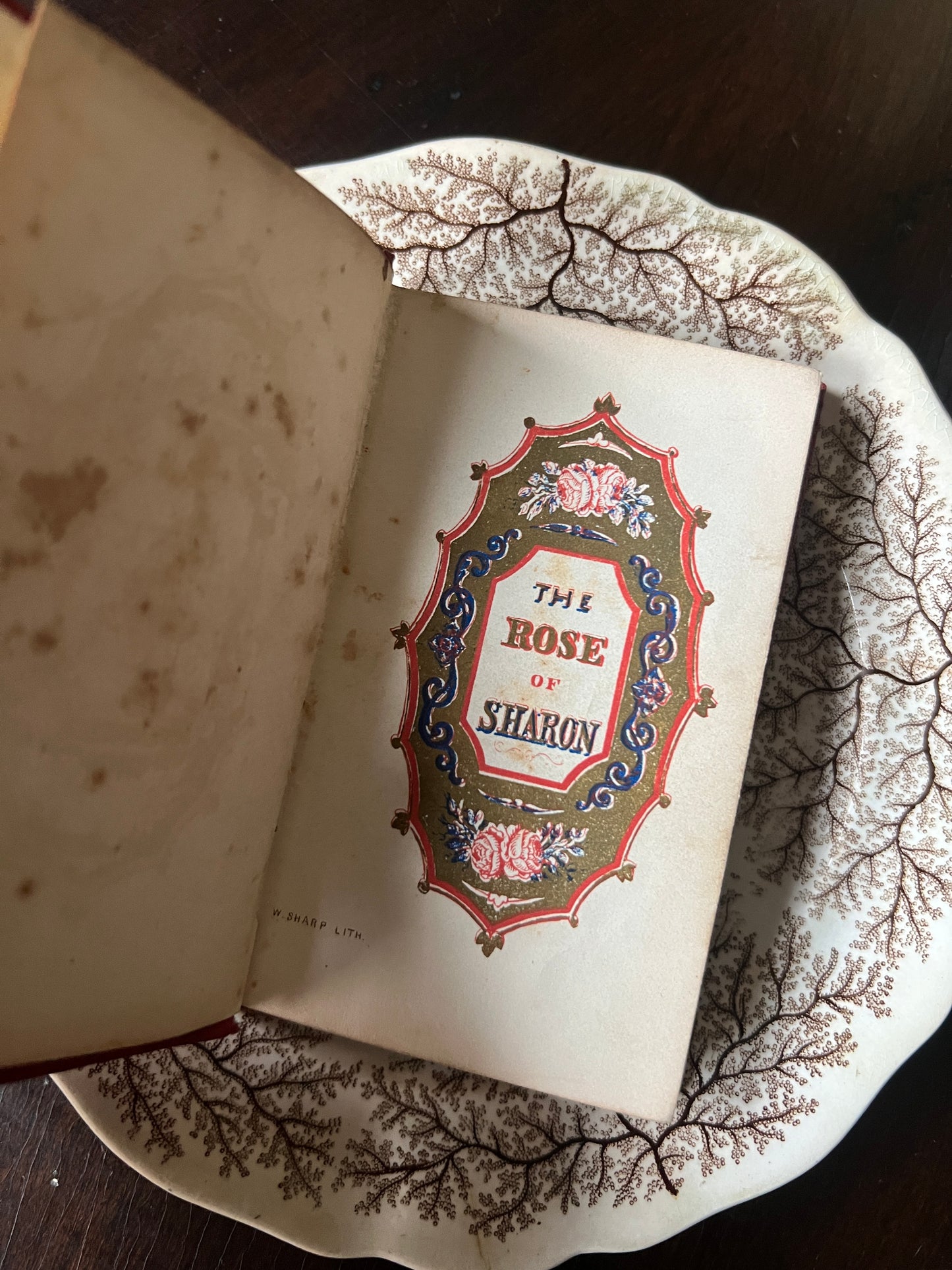 1848 “The Rose Of Sharon” Sacred Poetry Book 4th Edition