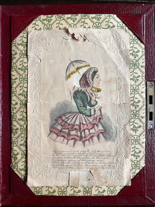 Antique Paper Lace Valentine c. 1850s