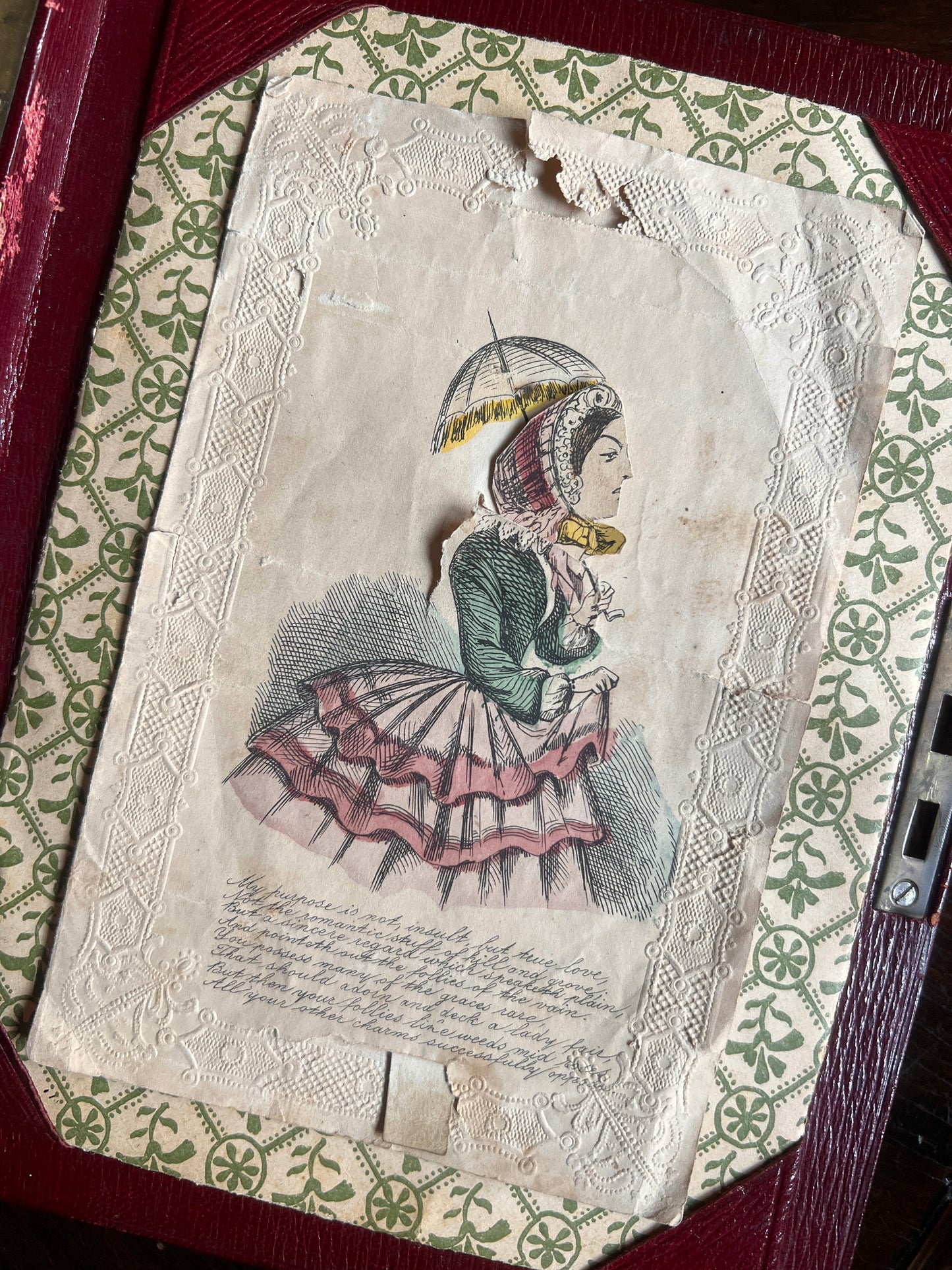 Antique Paper Lace Valentine c. 1850s
