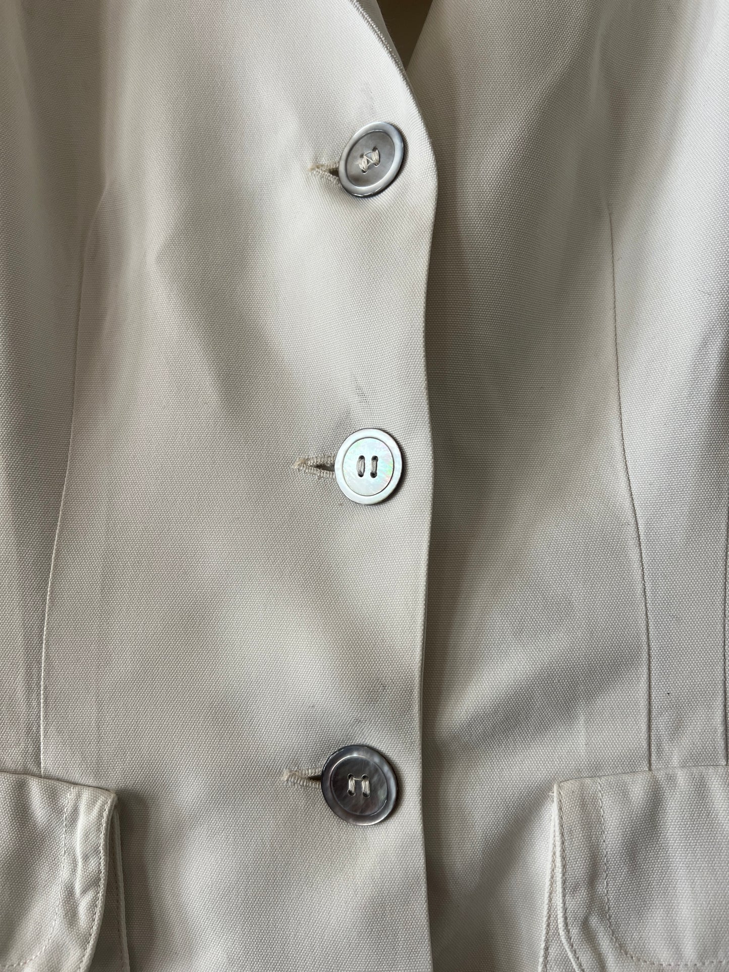 Nan Buntly White Two-Piece Suit · Petti-Kool · Bur-Mil Rayon