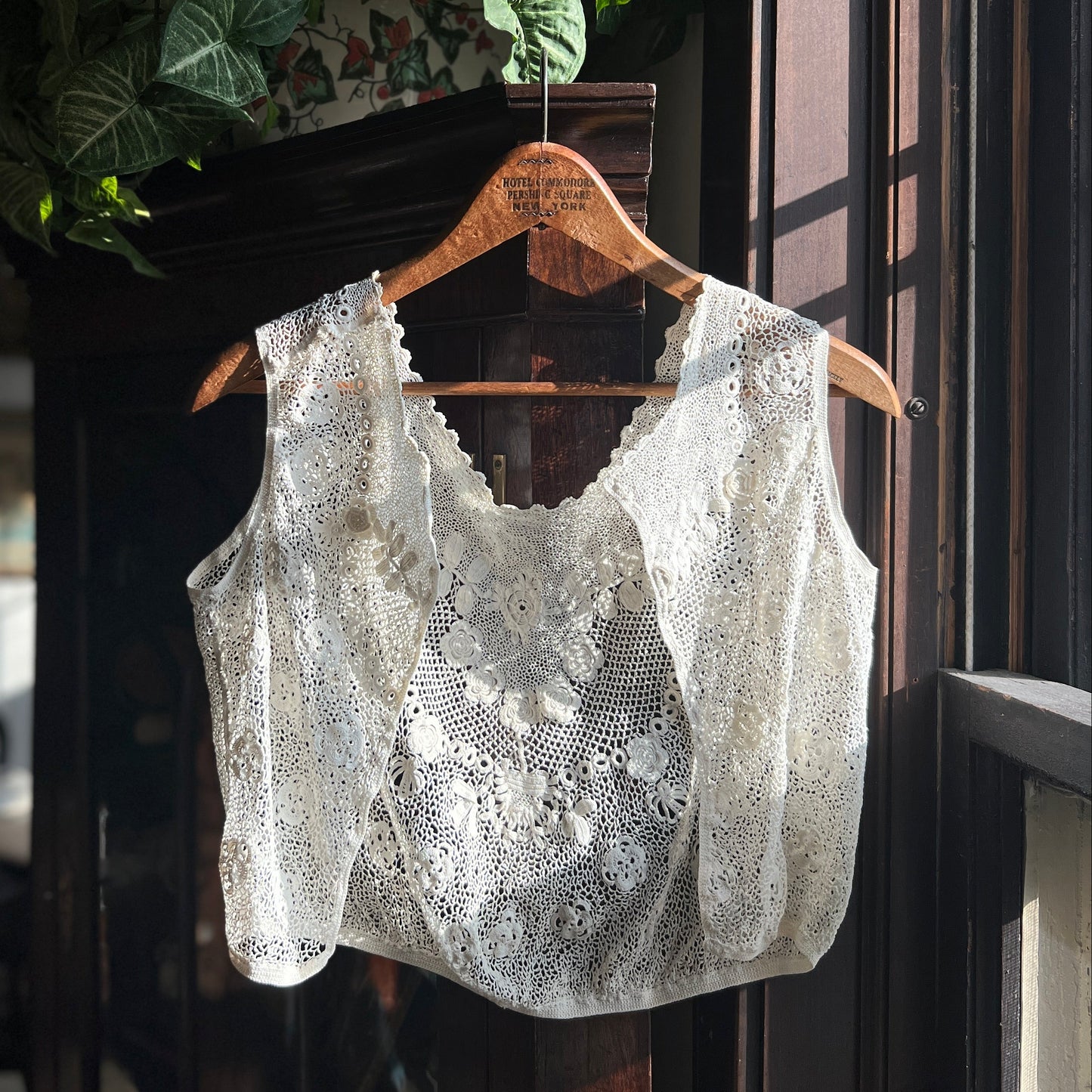 Antique Edwardian-era Irish Crochet Vest