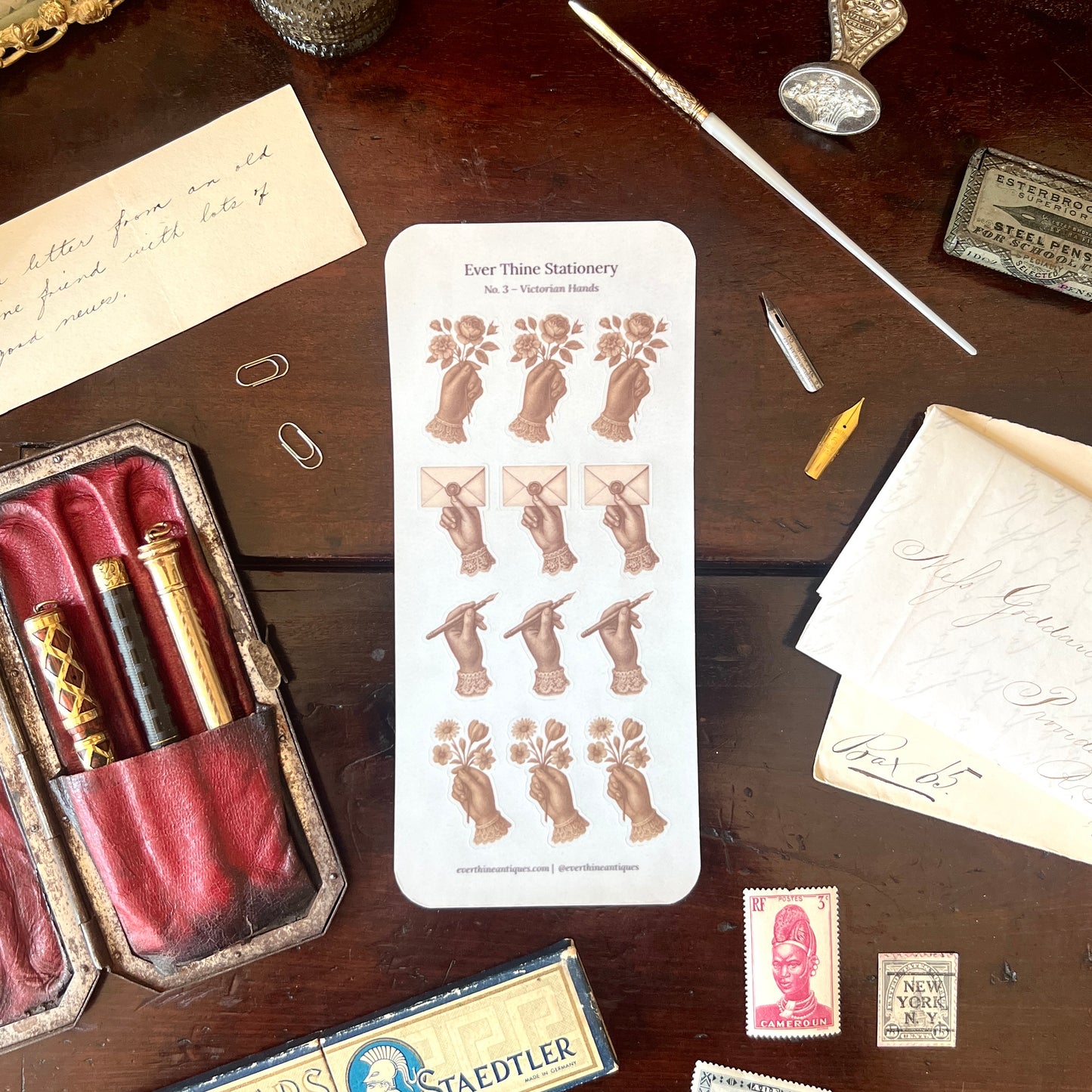 No. 3 - Victorian Hands Sticker Sheet