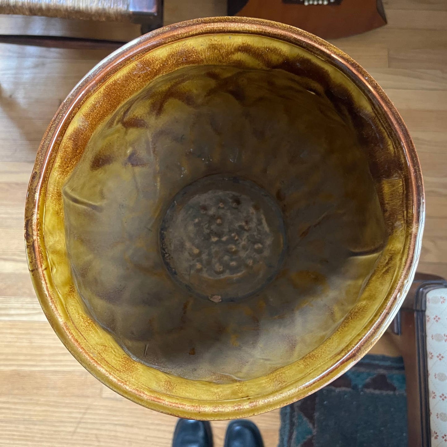 McCoy Brown Glazed Large Jardiniere Pattern 1480