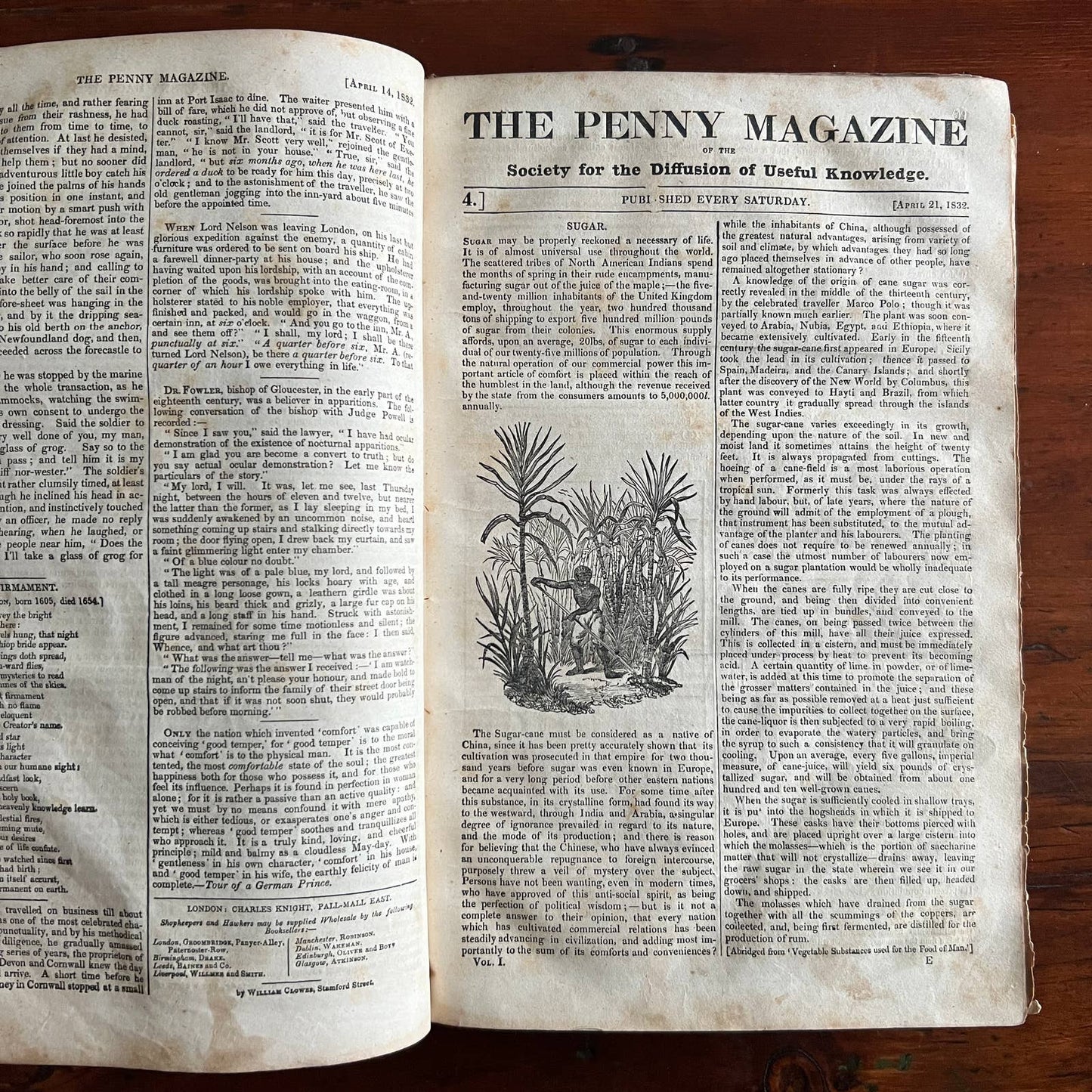 The Penny Magazine - Hardcover Bound Volume 1832
