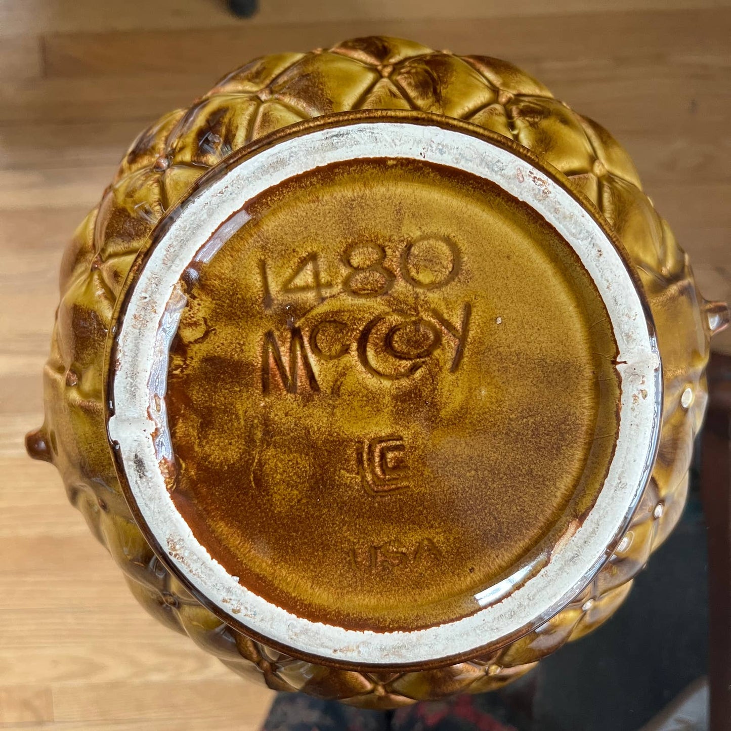 McCoy Brown Glazed Large Jardiniere Pattern 1480