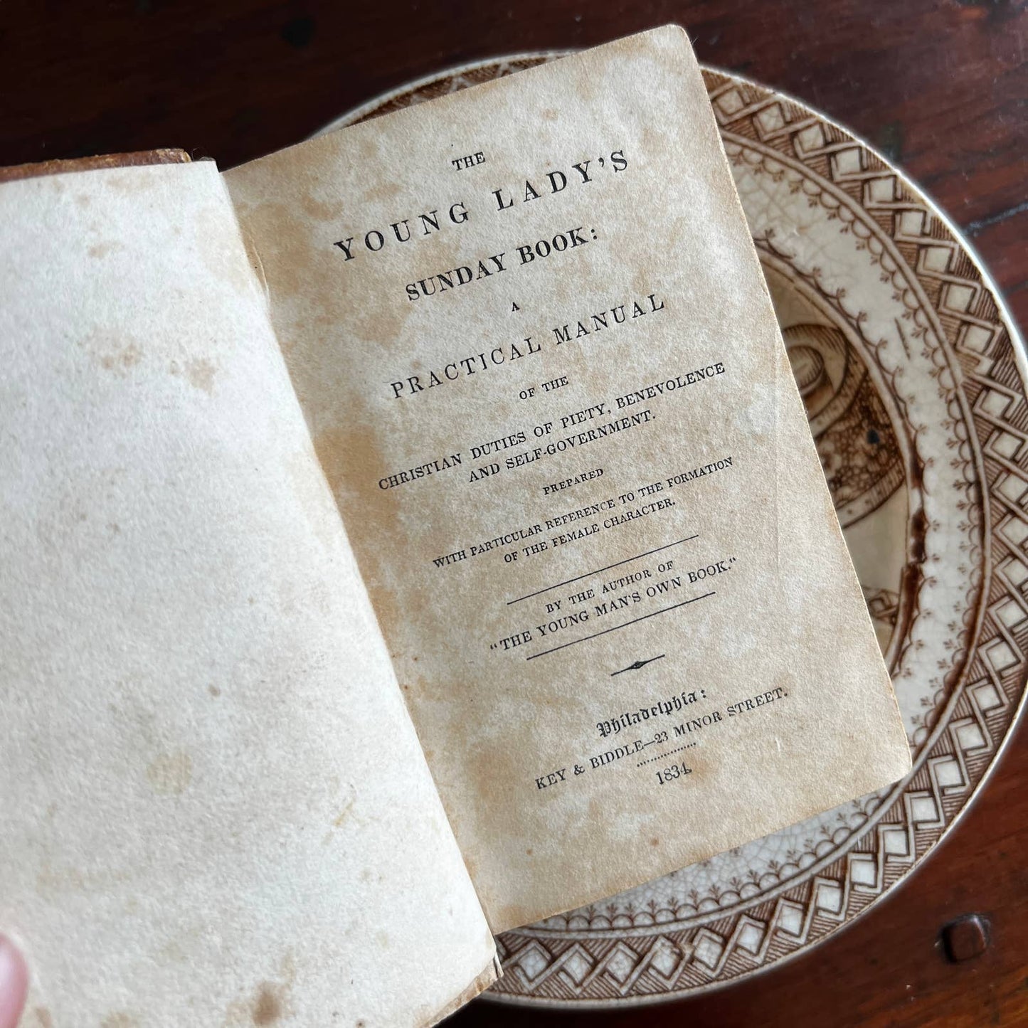 The Young Lady's Sunday Book - Key and Biddle, 1834