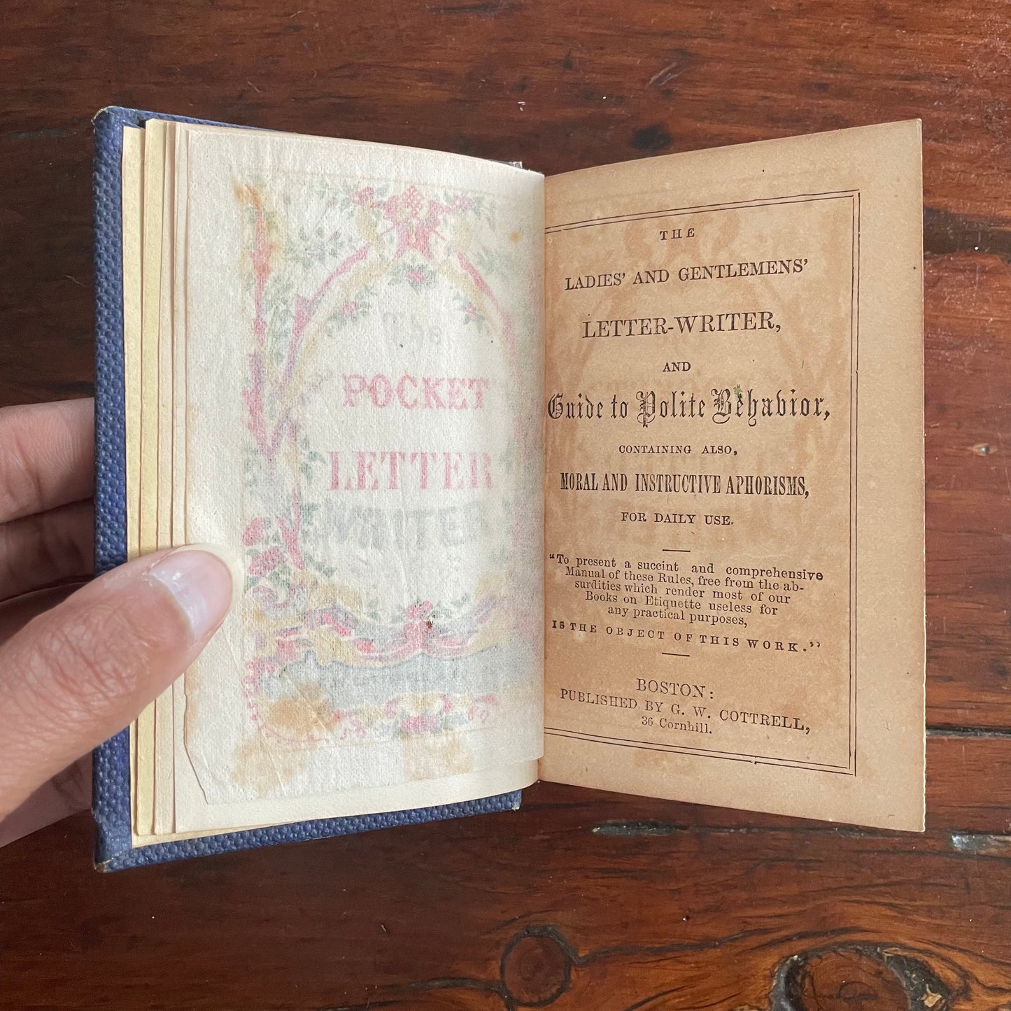 The Pocket Letter Writer - G. W. Cotterell & Co., Boston
