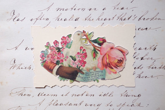 Victorian Calling Card - “Blessings”