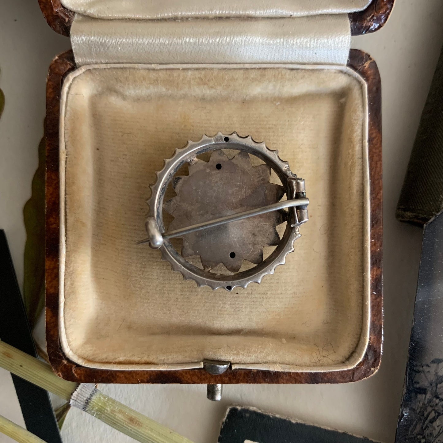 A Victorian Silver Target Brooch