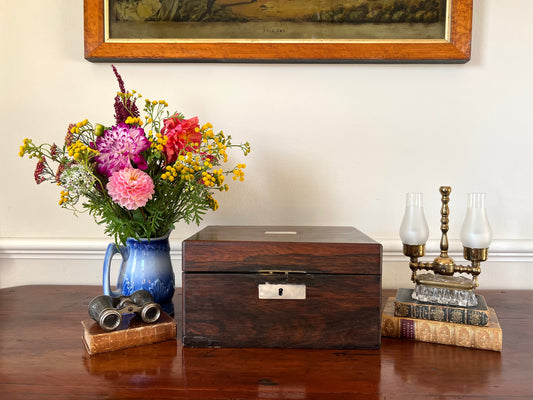 19th Century English Traveling Vanity Dressing Toiletry Case